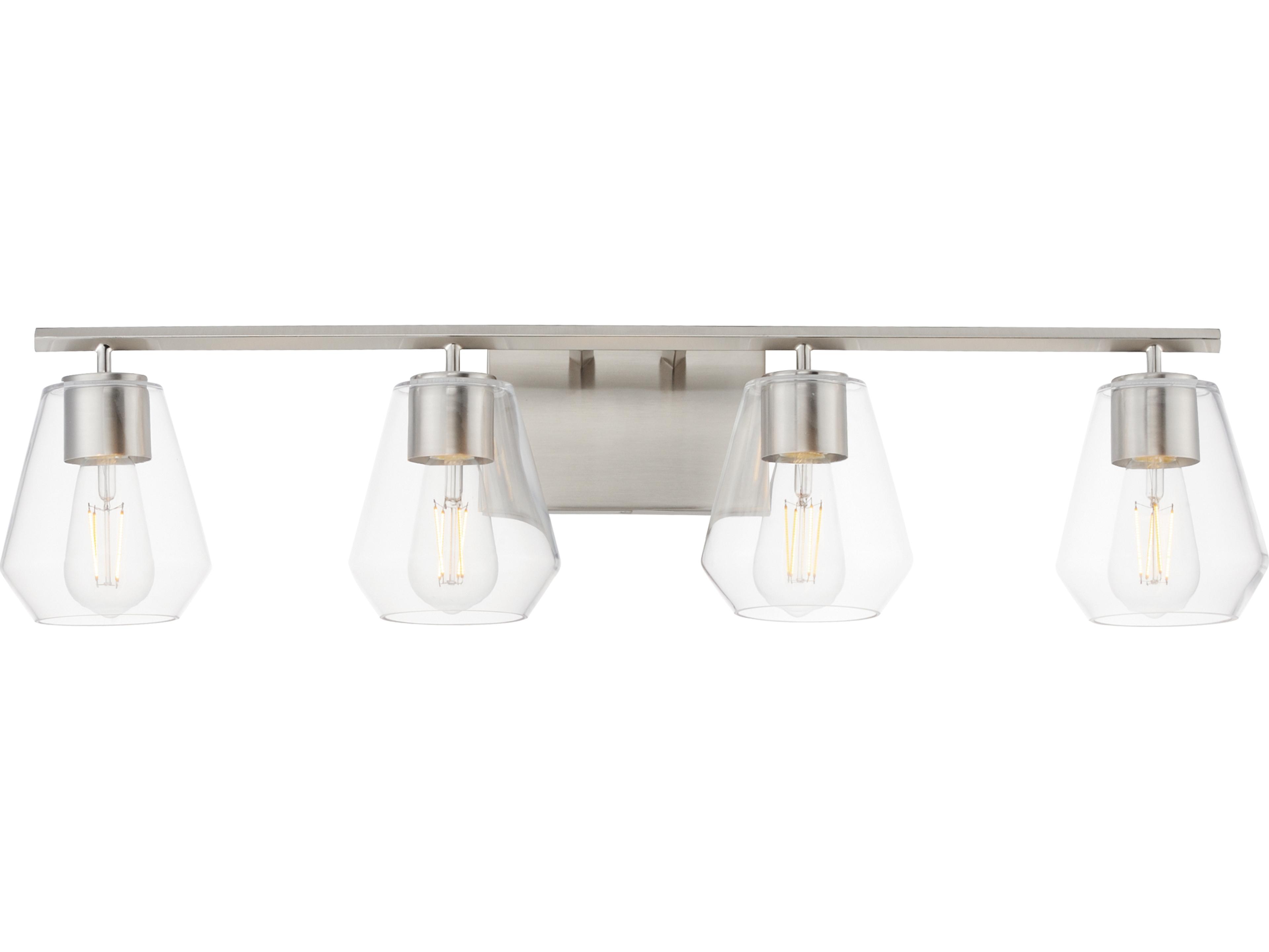 Maxim Lighting Geode 4-Light Satin Nickel Vanity Light