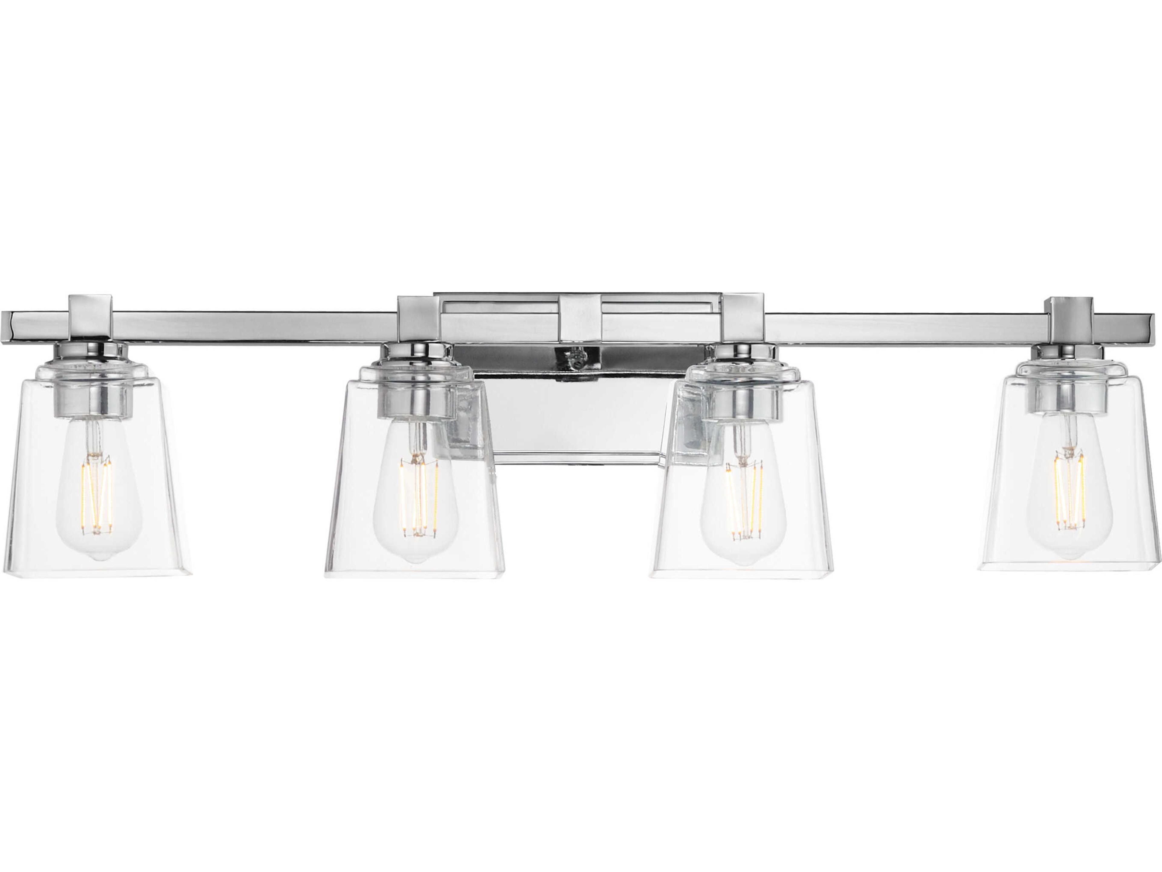 Maxim Lighting Cubos 4-Light Polished Chrome Vanity Light