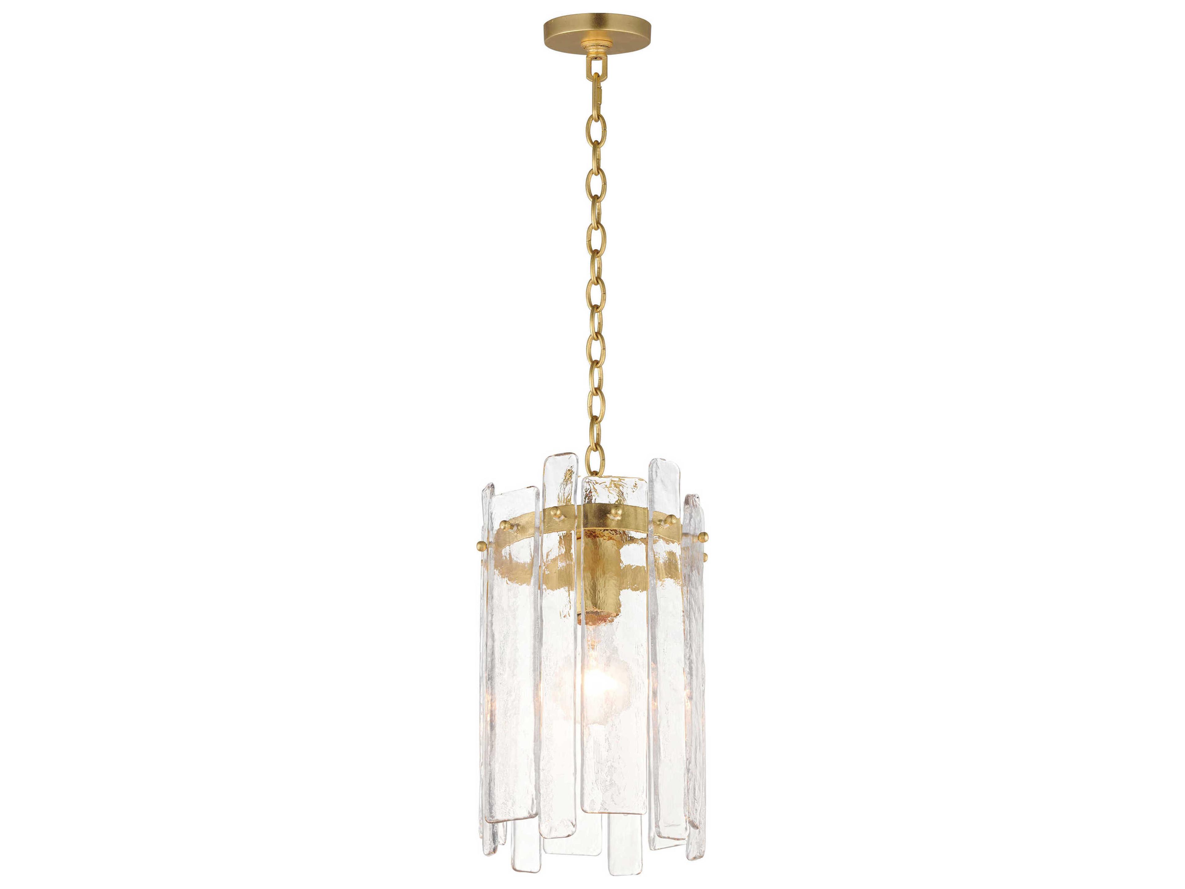 Maxim Lighting Warren 1-Light Gold Leaf Mini Pendant