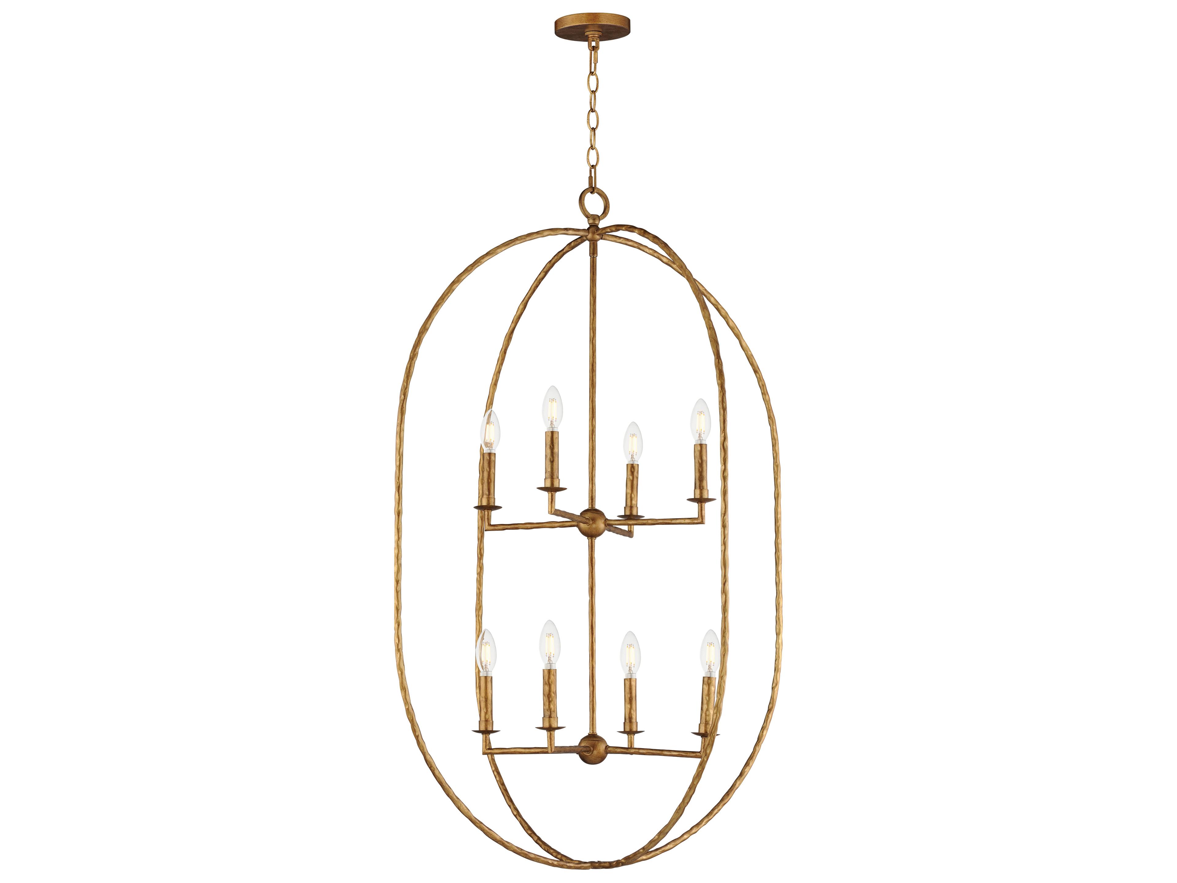 Maxim Lighting Martel 8-Light Etruscan Gold Tiered Pendant