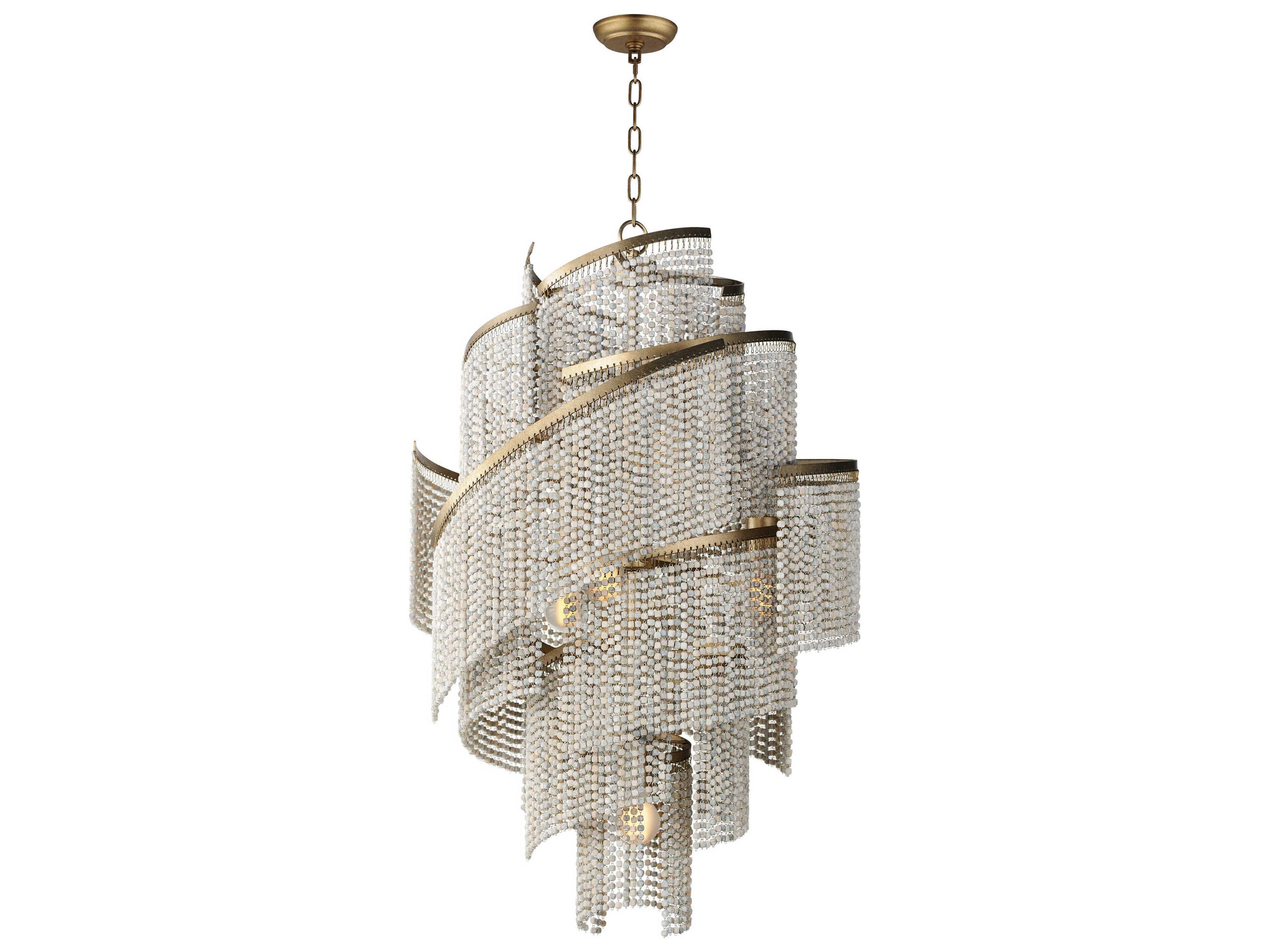 Maxim Lighting Fontaine 7-Light Golden Silver Chandelier