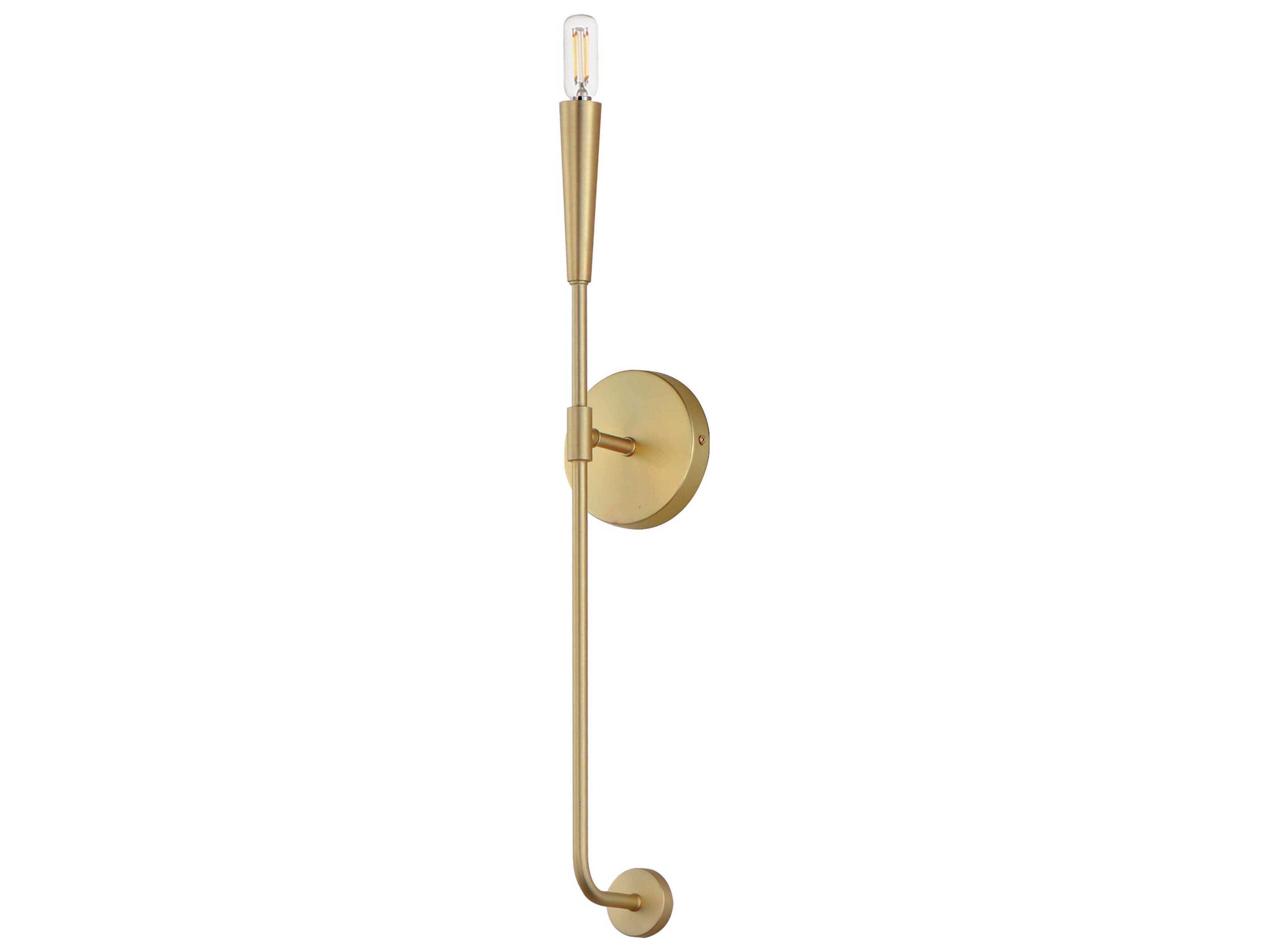 Maxim Lighting Vela 1-Light Satin Brass Wall Sconce