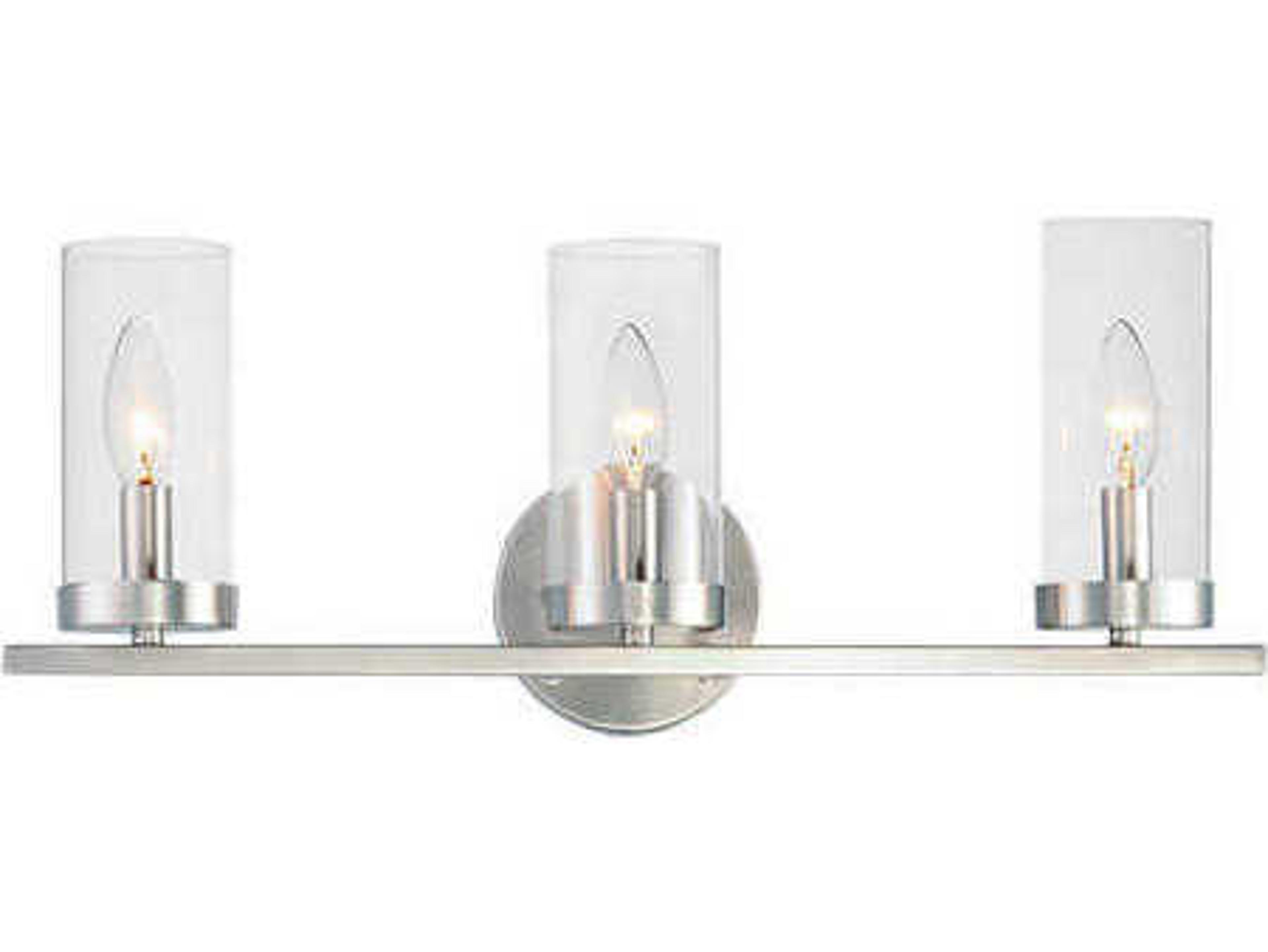Maxim Lighting Sentinel 3-Light Satin Nickel Vanity Light