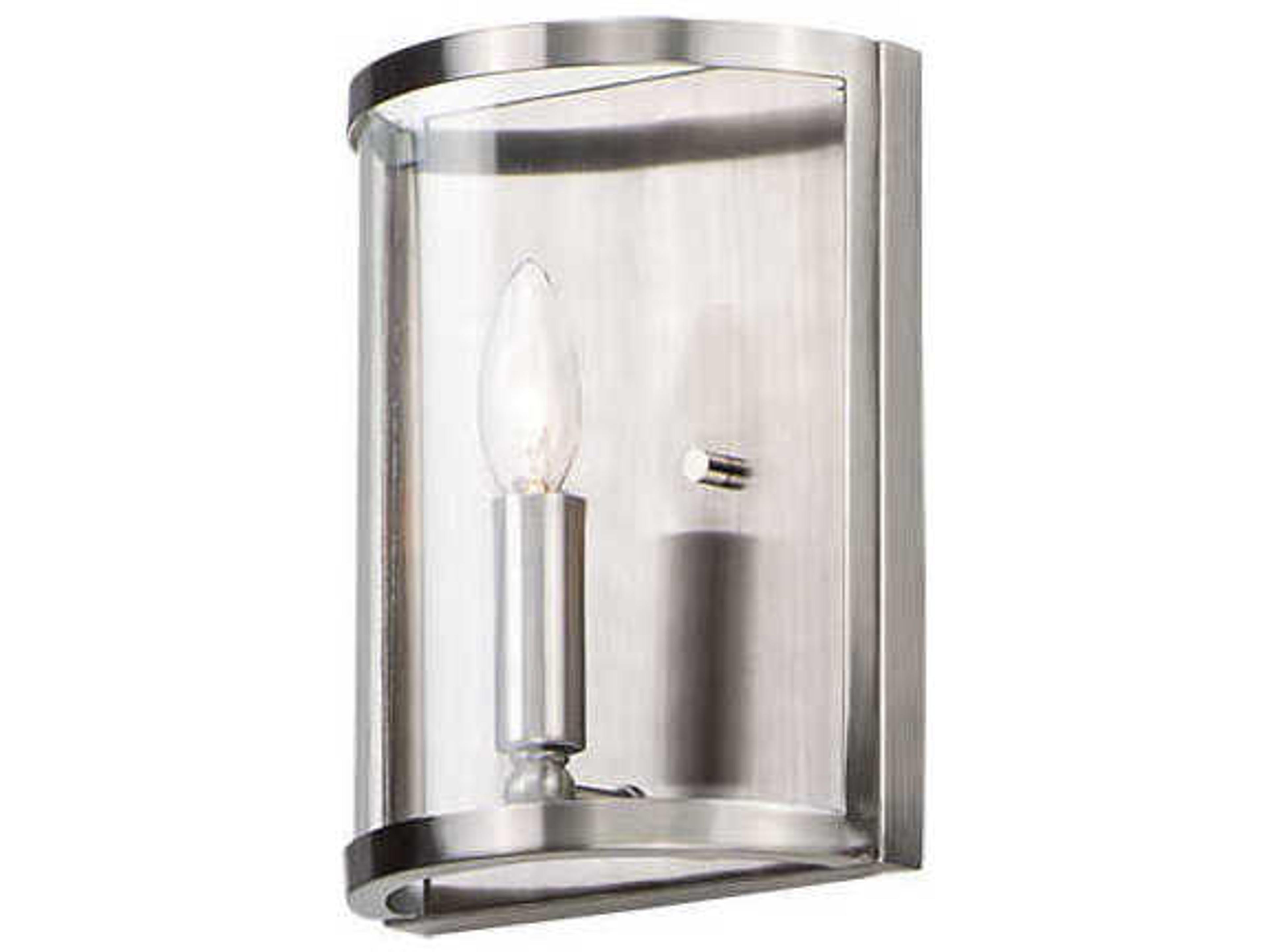 Maxim Lighting Sentinel 1-Light Satin Nickel Wall Sconce