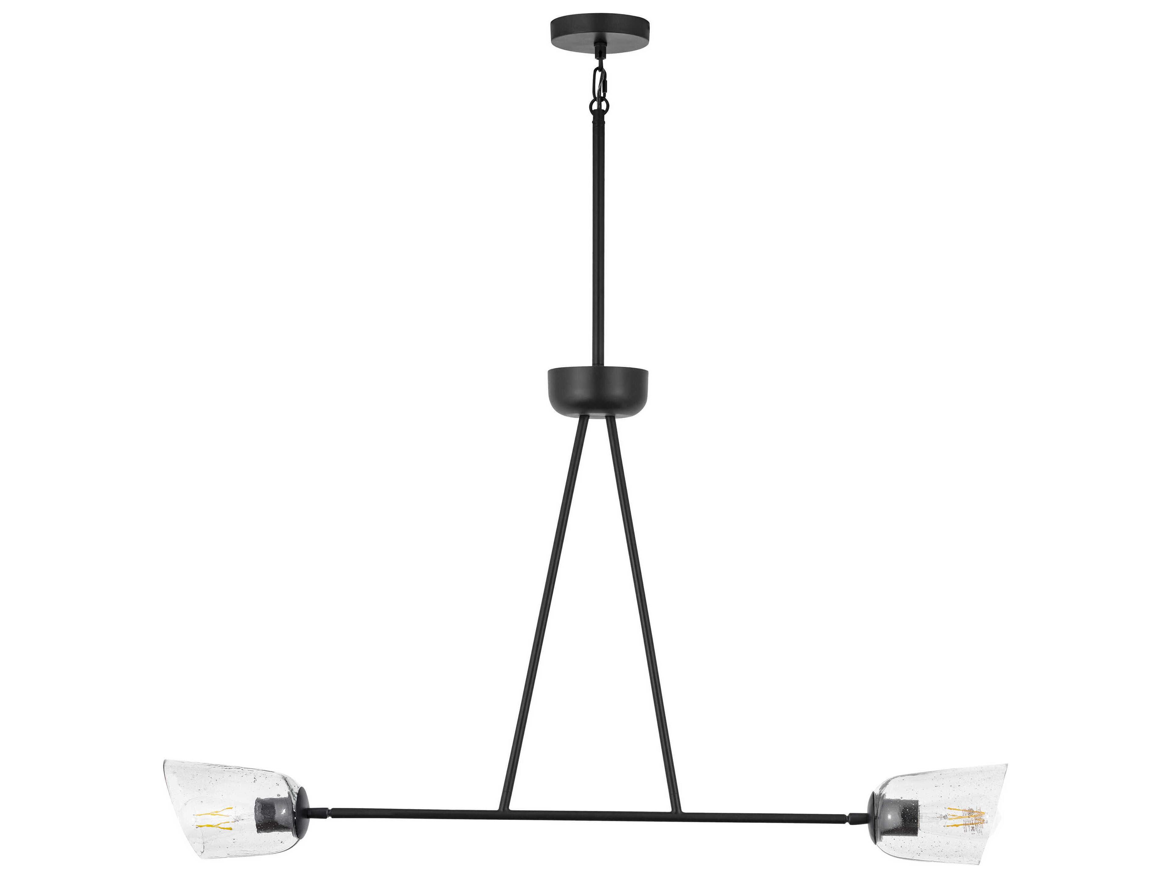Maxim Lighting Keppe 2-Light Dark Bronze Linear Island Pendant