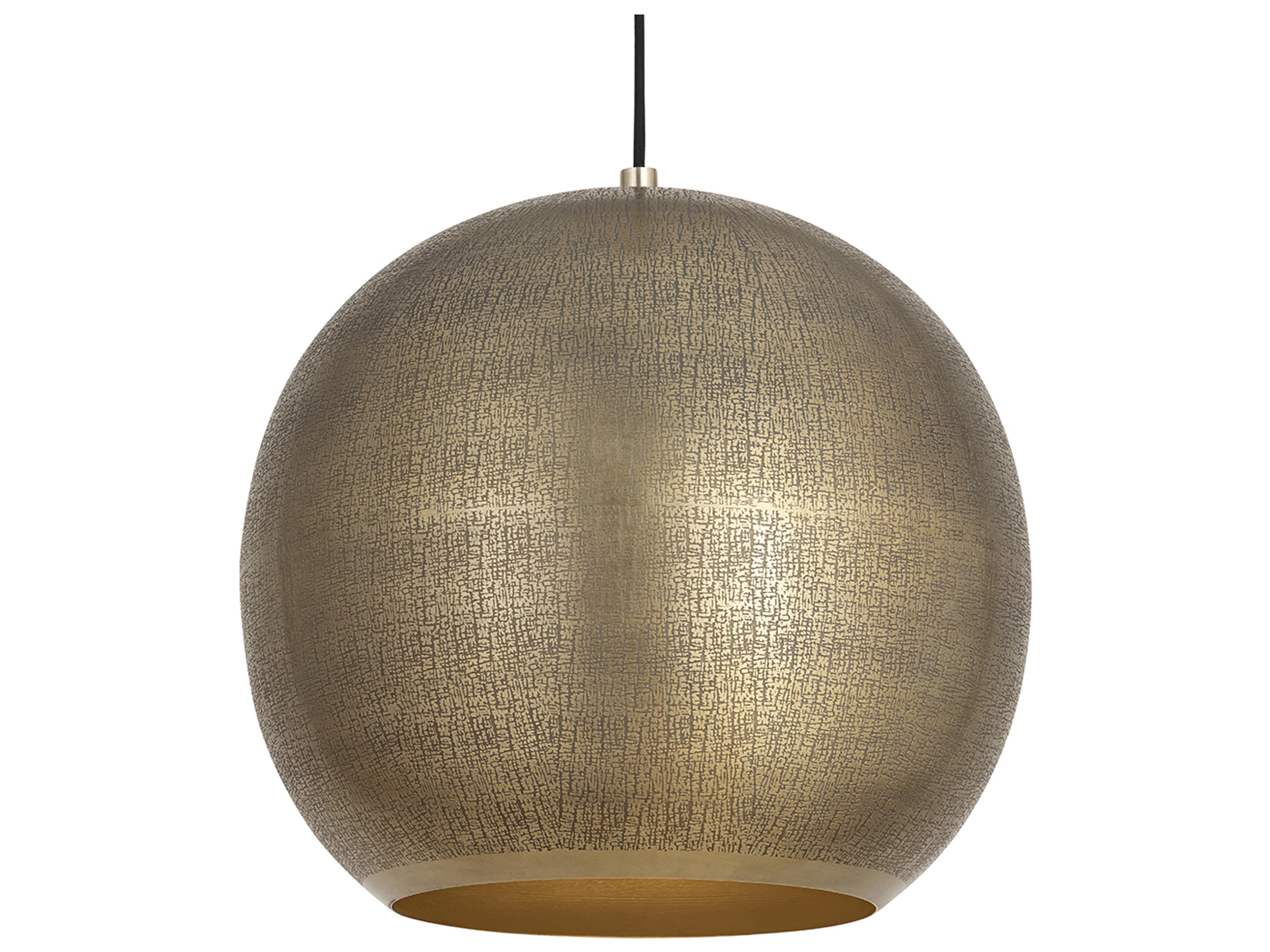Maxim Lighting Aurelia 1-Light Weathered Brass Pendant