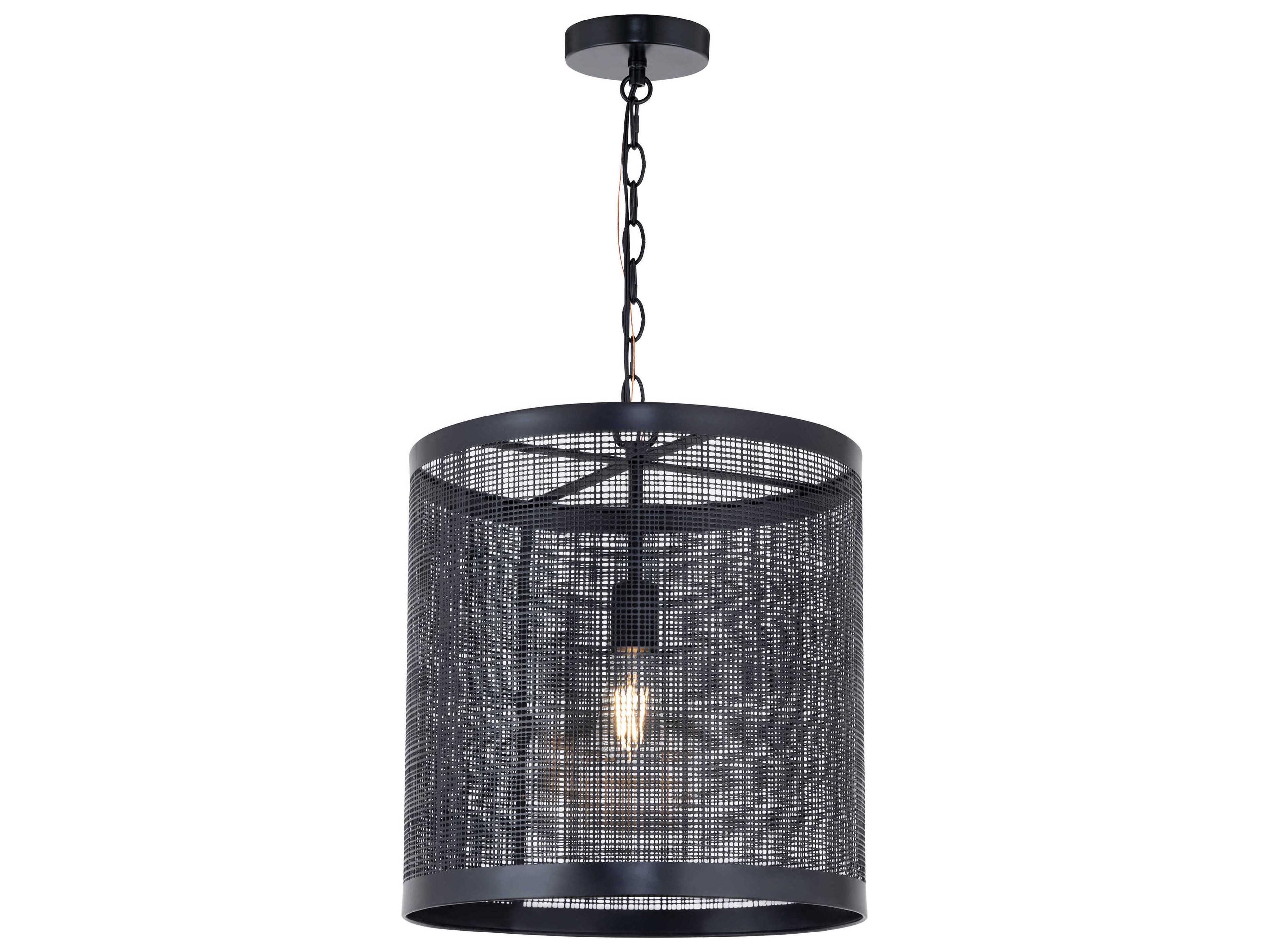 Maxim Lighting Hatcher 1-Light Black Pendant