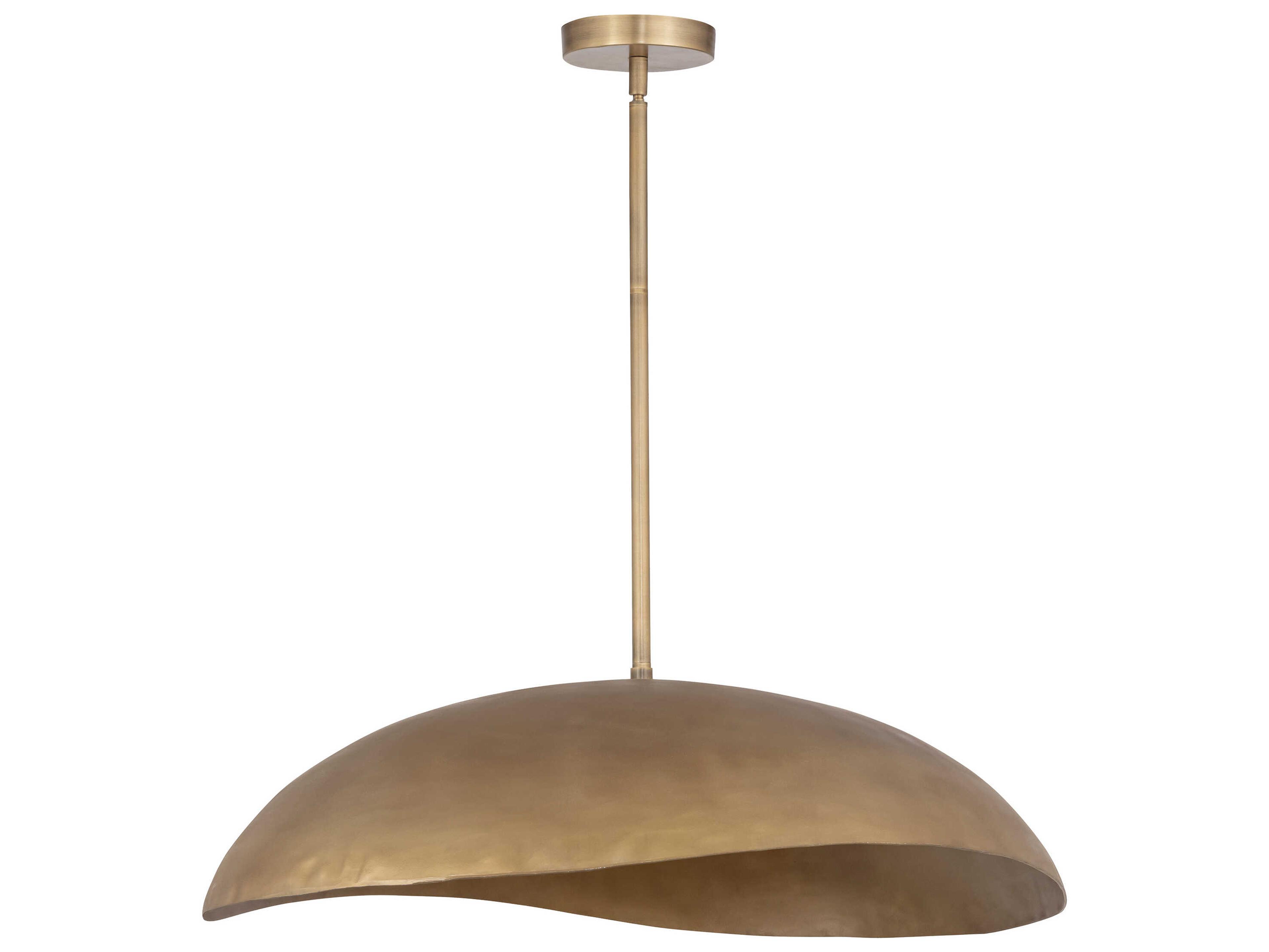 Maxim Lighting Denarii 2-Light Natural Gold Dome Pendant