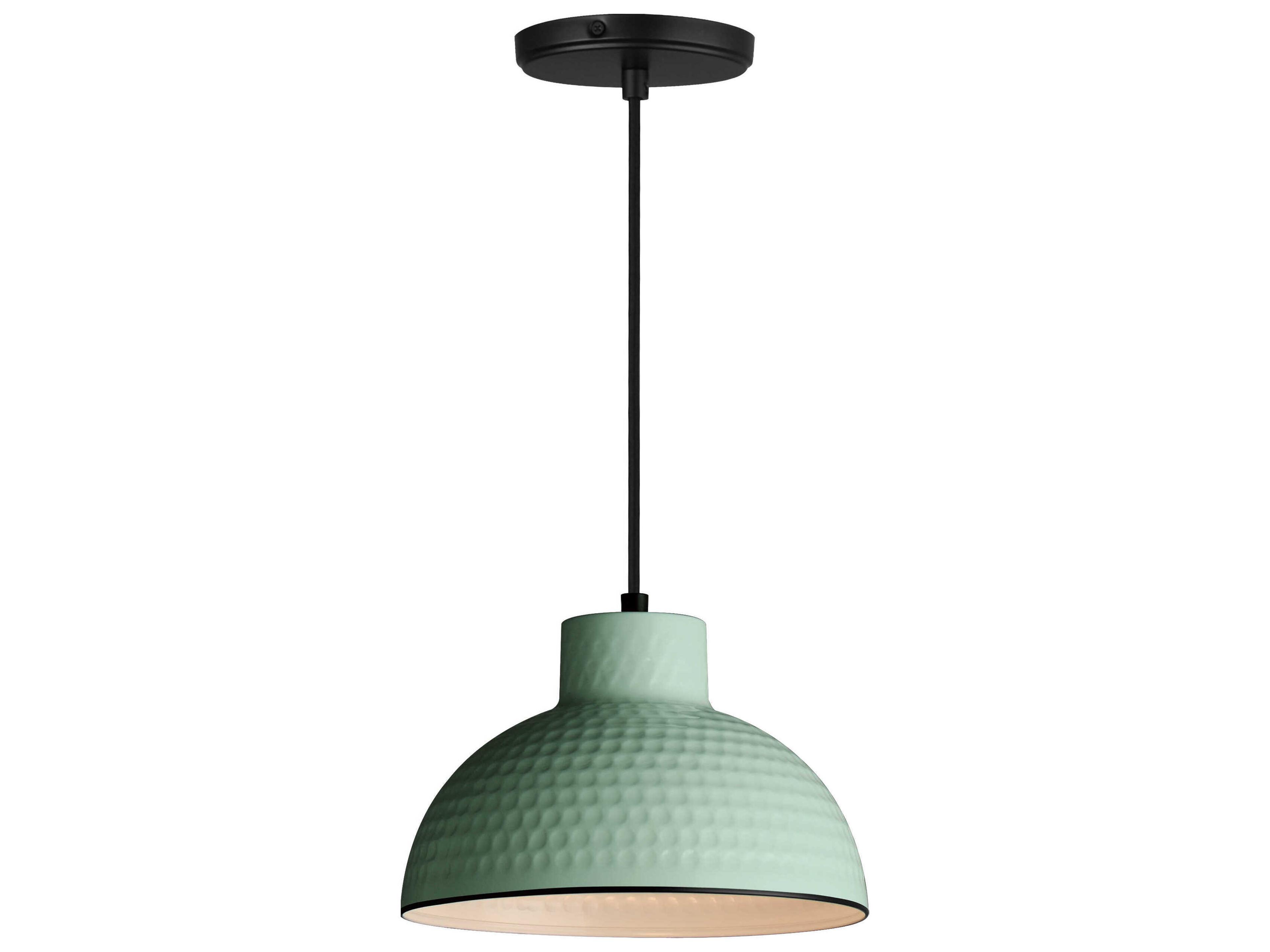 Maxim Lighting Rockport 1-Light Sage Green Dome Mini Pendant