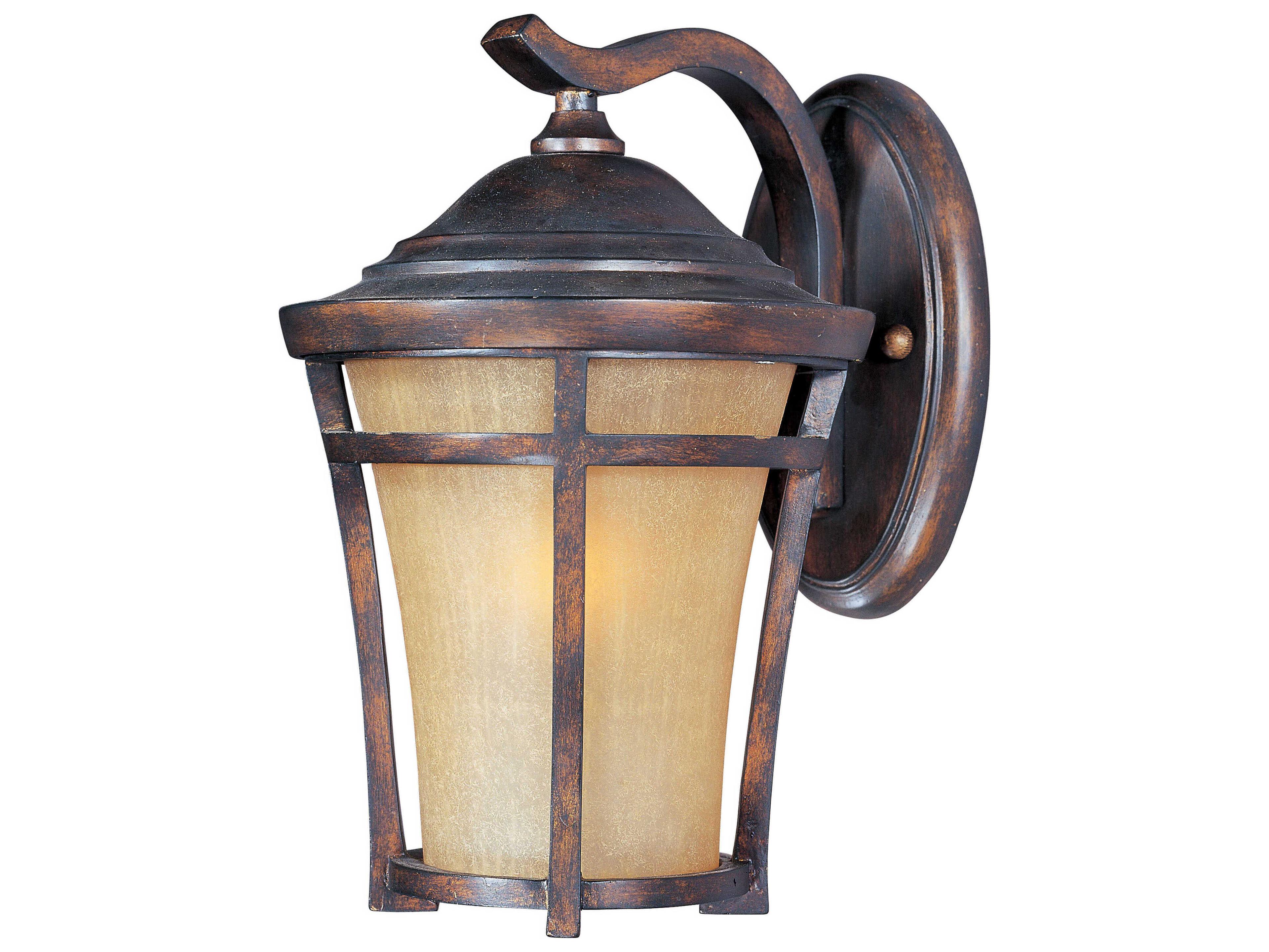 Balboa & Golden Frost Incandescent Outdoor Wall Light