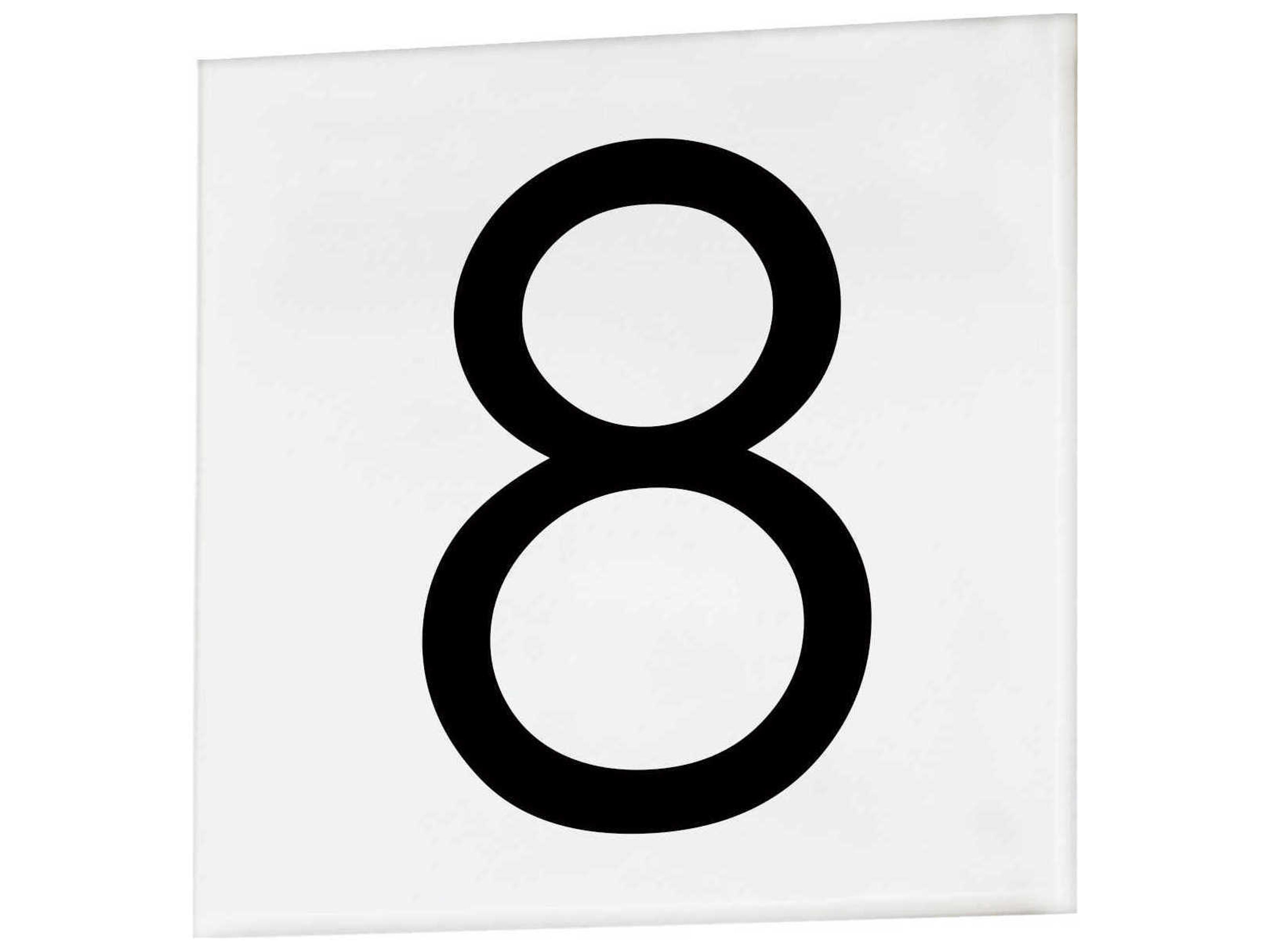 Maxim Lighting Address Sans Serif-8 Square Tile