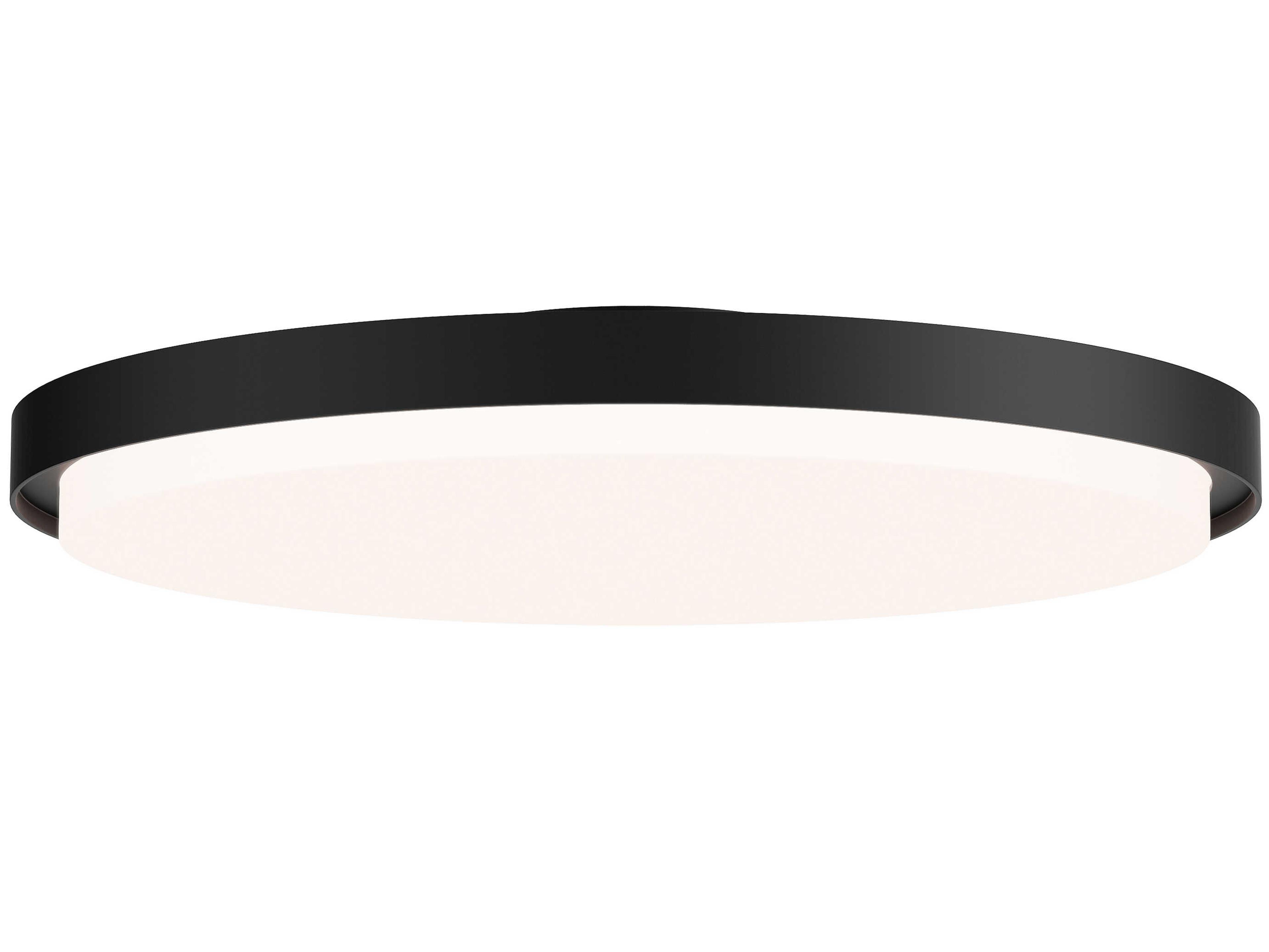 Maxim Lighting Float 1-Light Black Round Flush Mount
