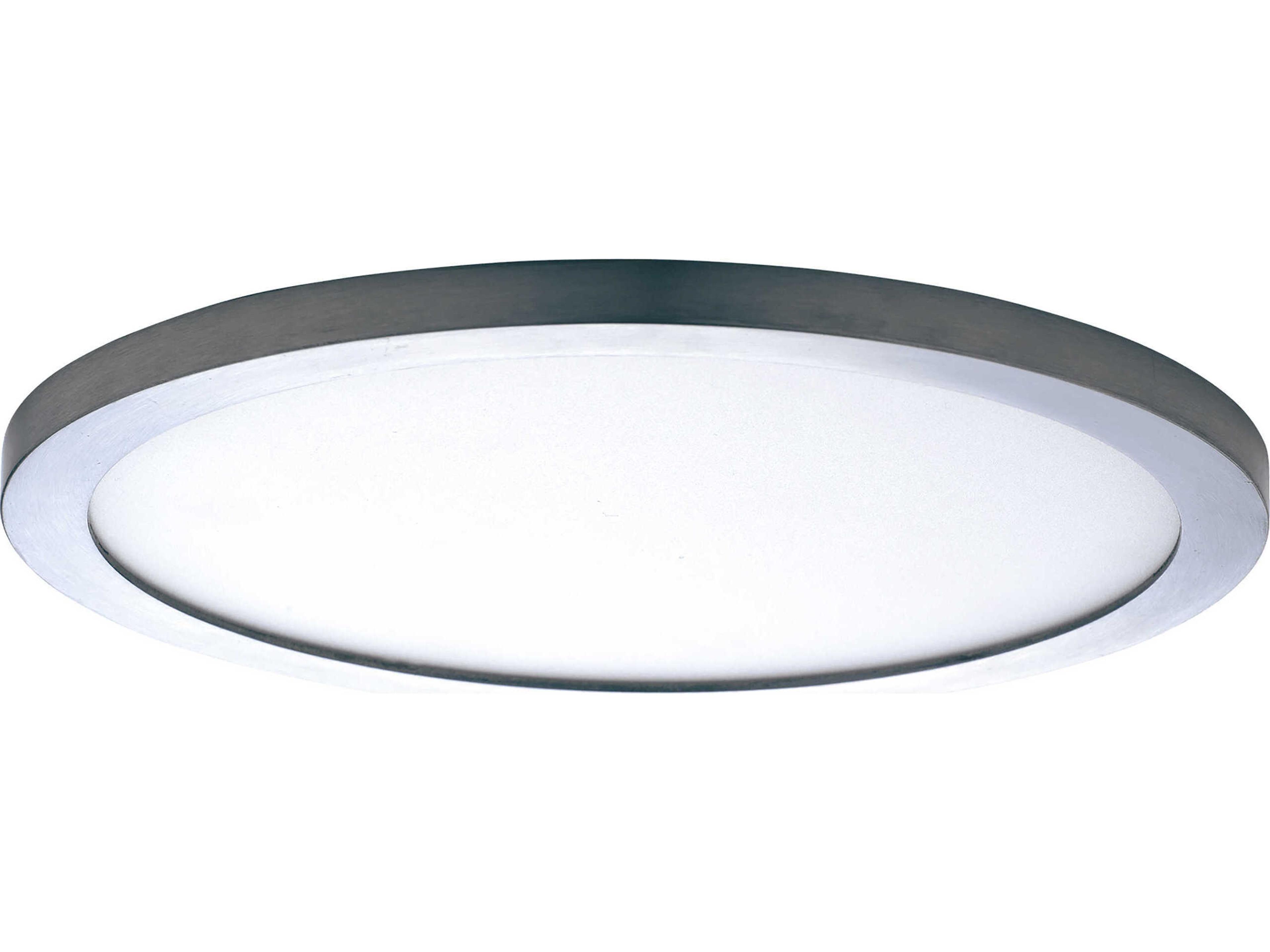 Maxim Lighting Chip 1-Light Satin Nickel Round Flush Mount