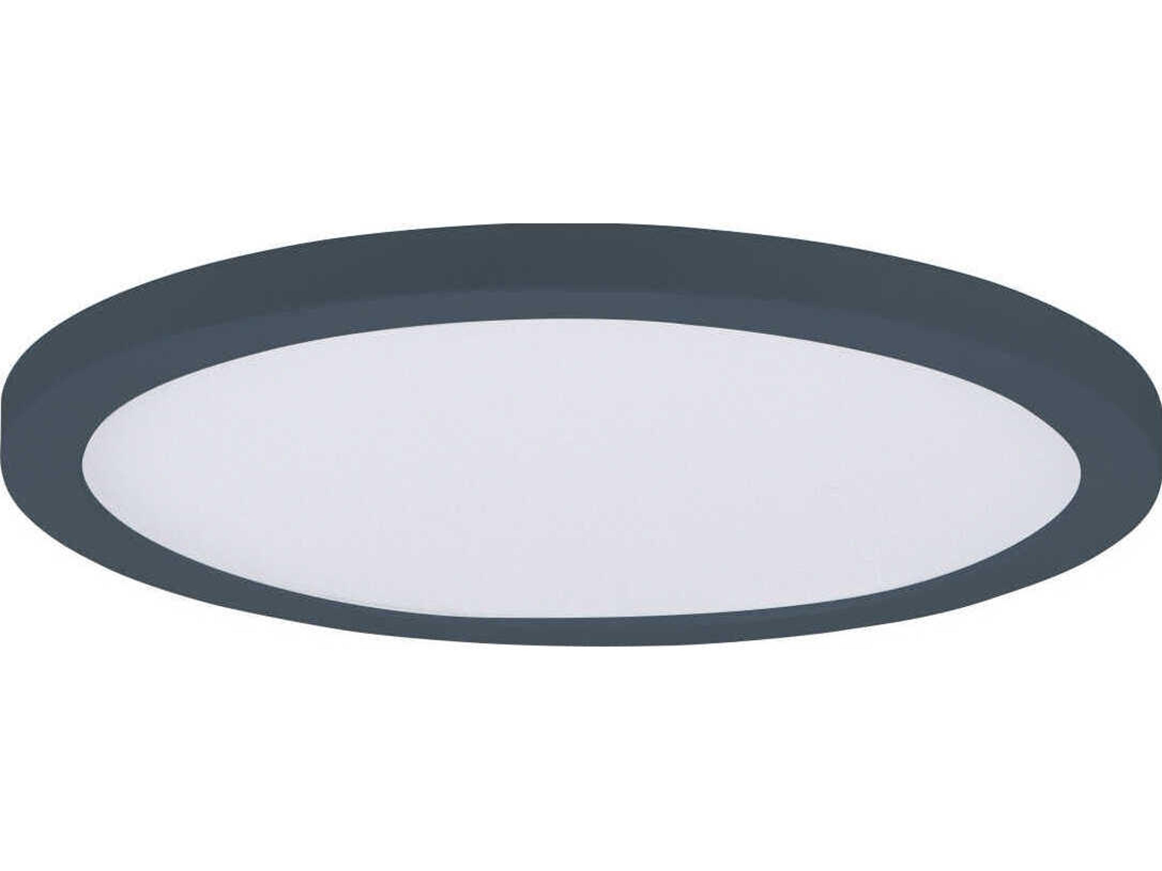 Maxim Lighting Chip 1-Light Black Round Flush Mount