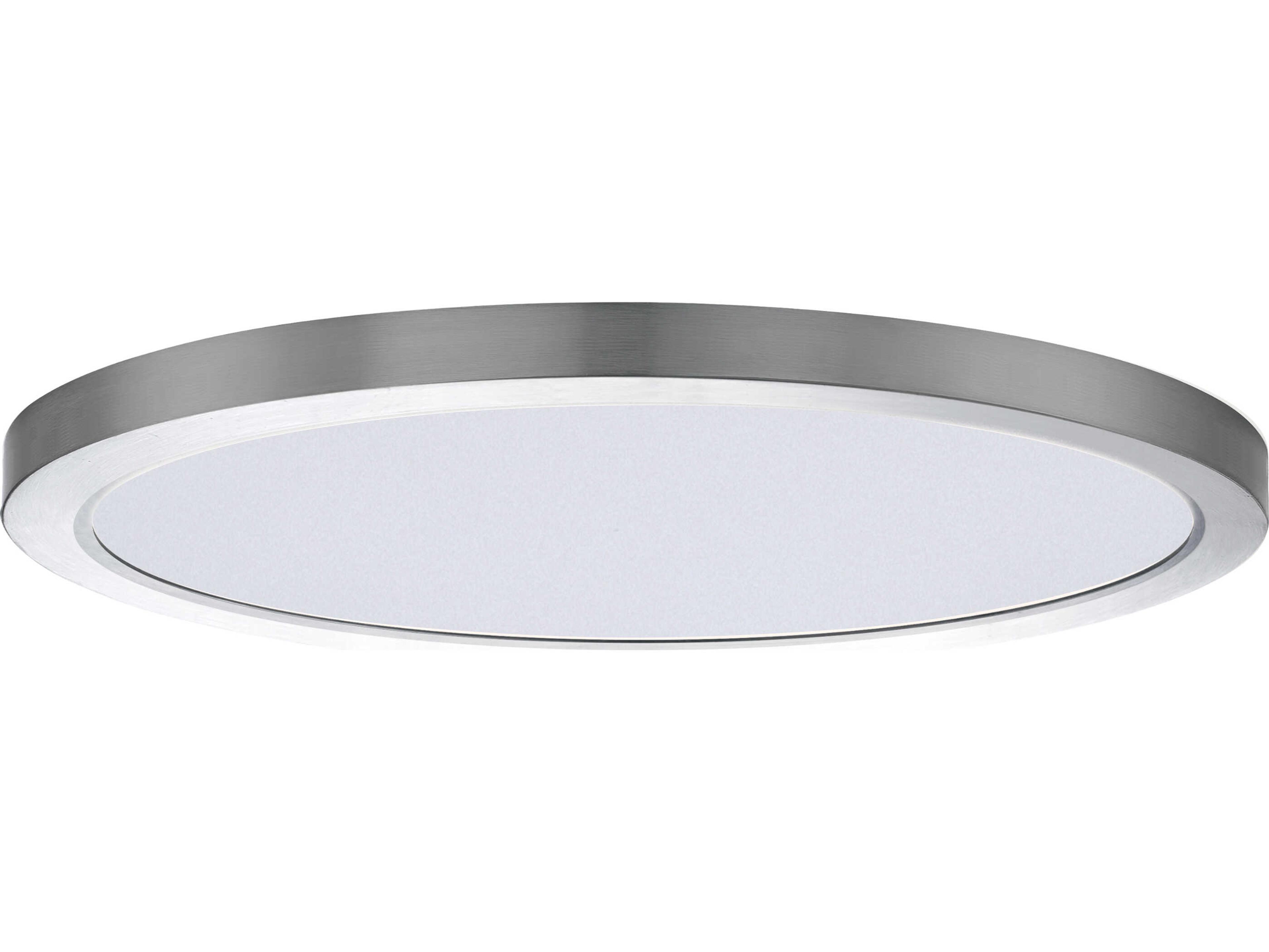 Maxim Lighting Chip 1-Light Satin Nickel Round Flush Mount