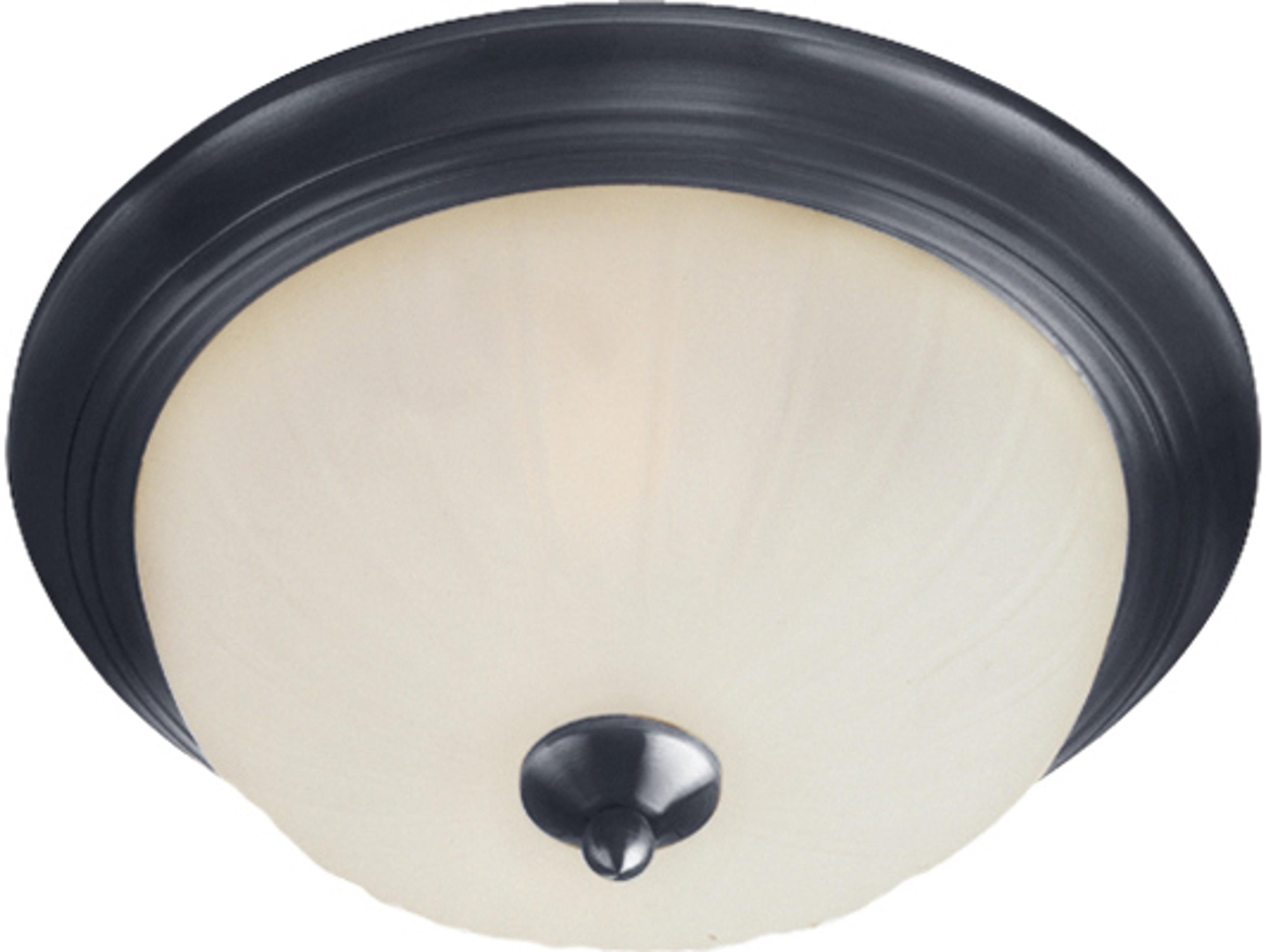 Maxim Lighting Essentials 3-light Black Bowl Flush Mount