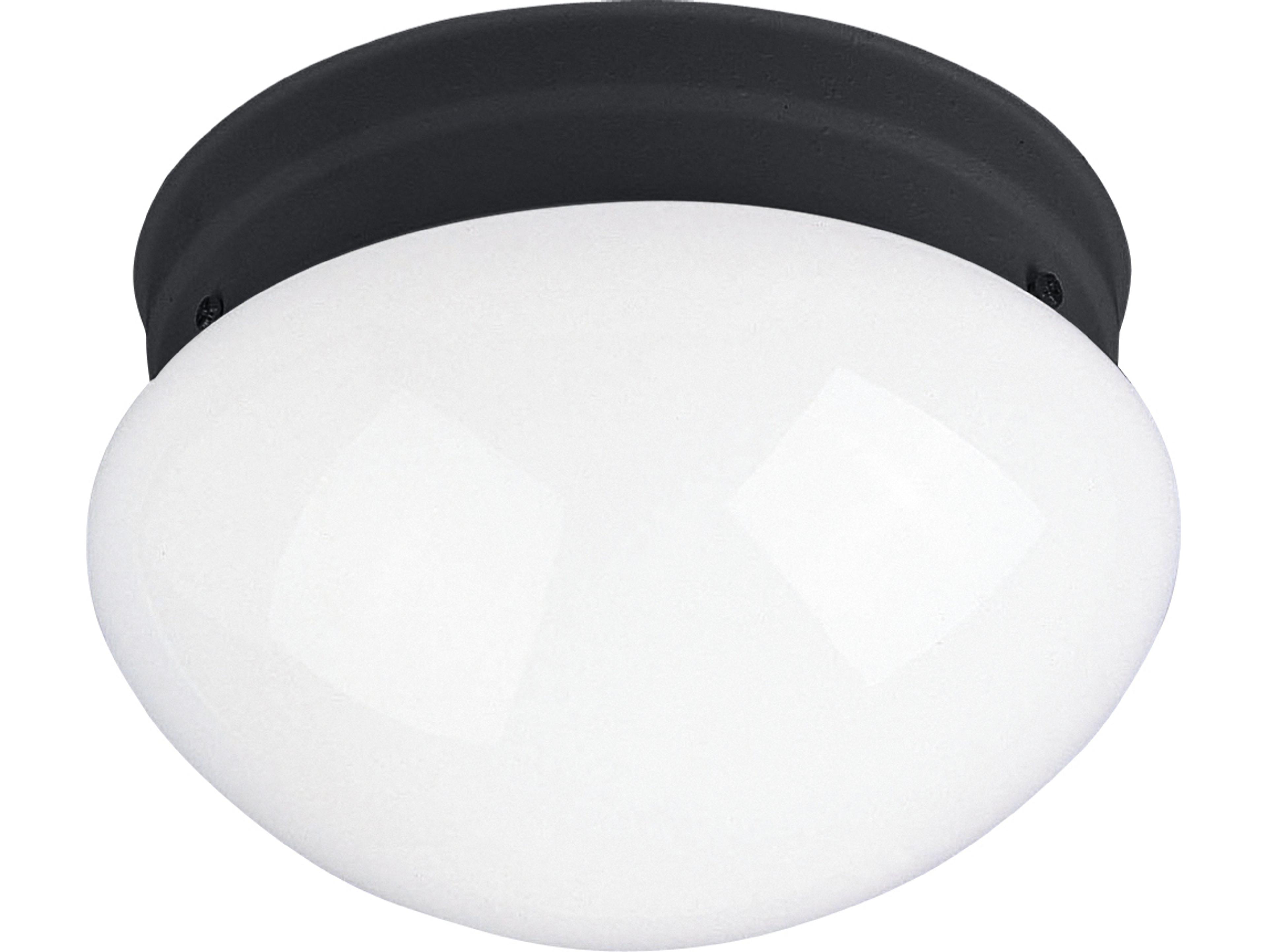 Maxim Lighting Essentials 1-light Black Bowl Flush Mount
