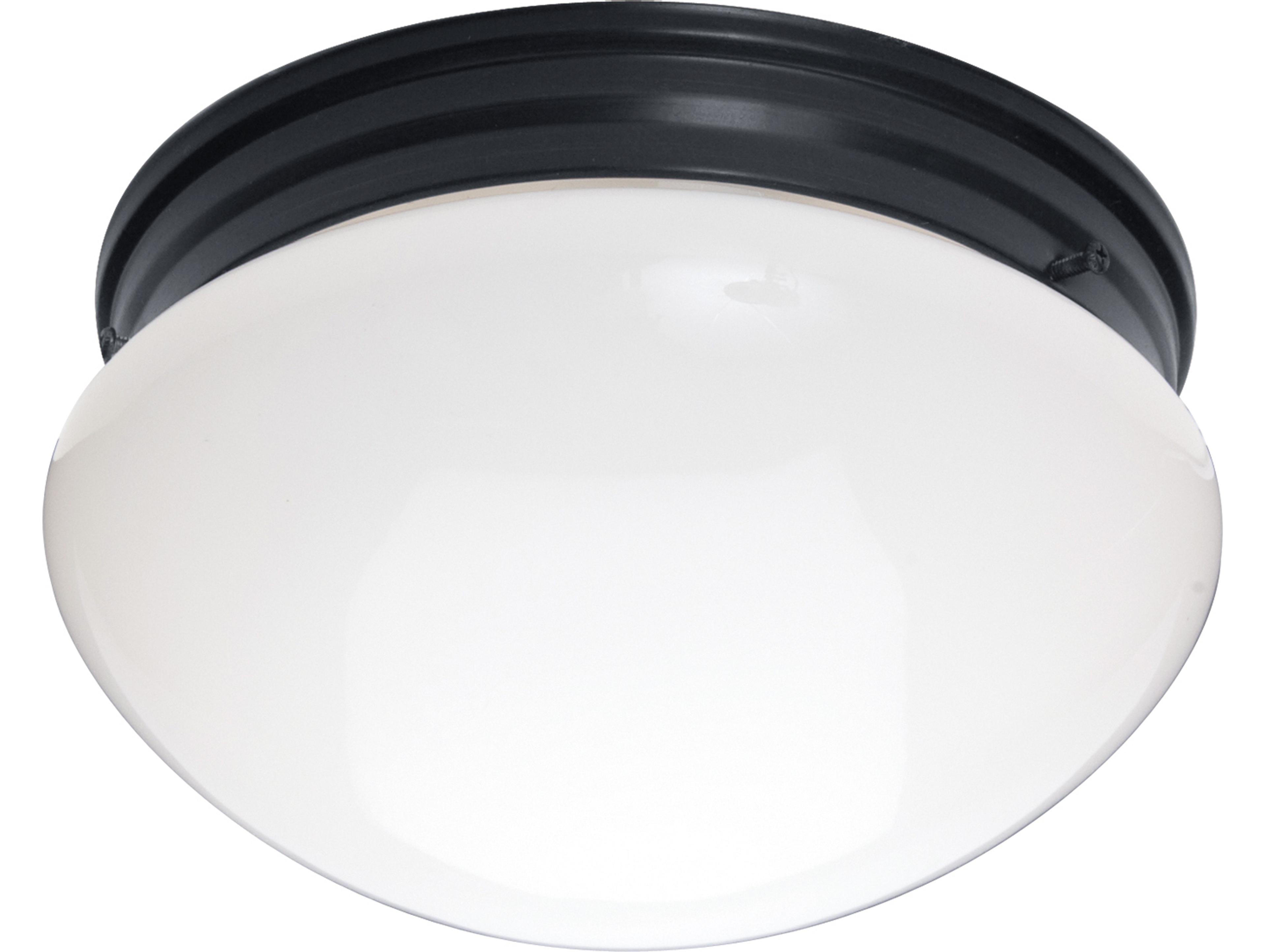 Maxim Lighting Essentials 2-light Black Bowl Flush Mount