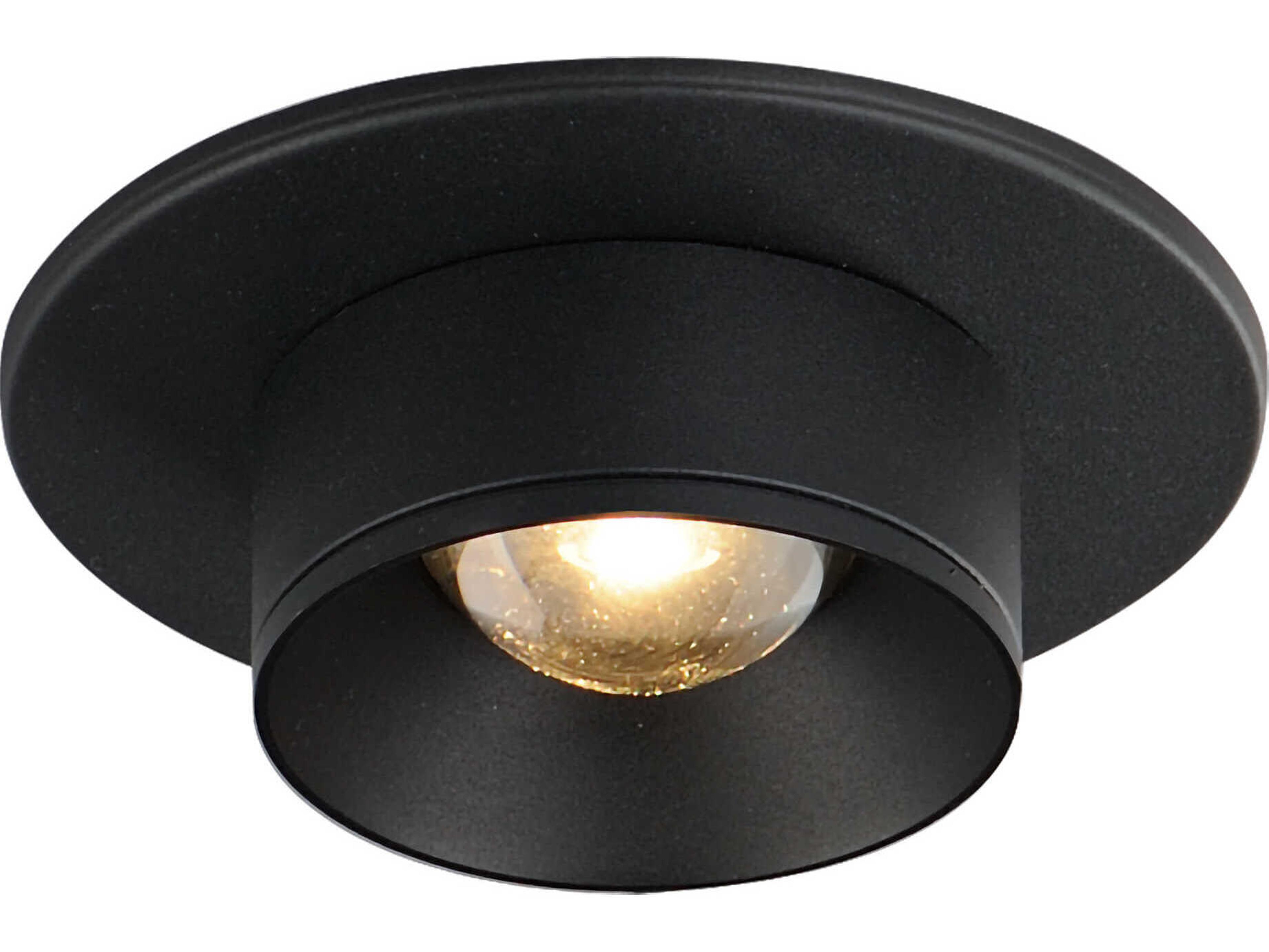 Maxim Lighting Caldera 1-Light Black Round Flush Mount