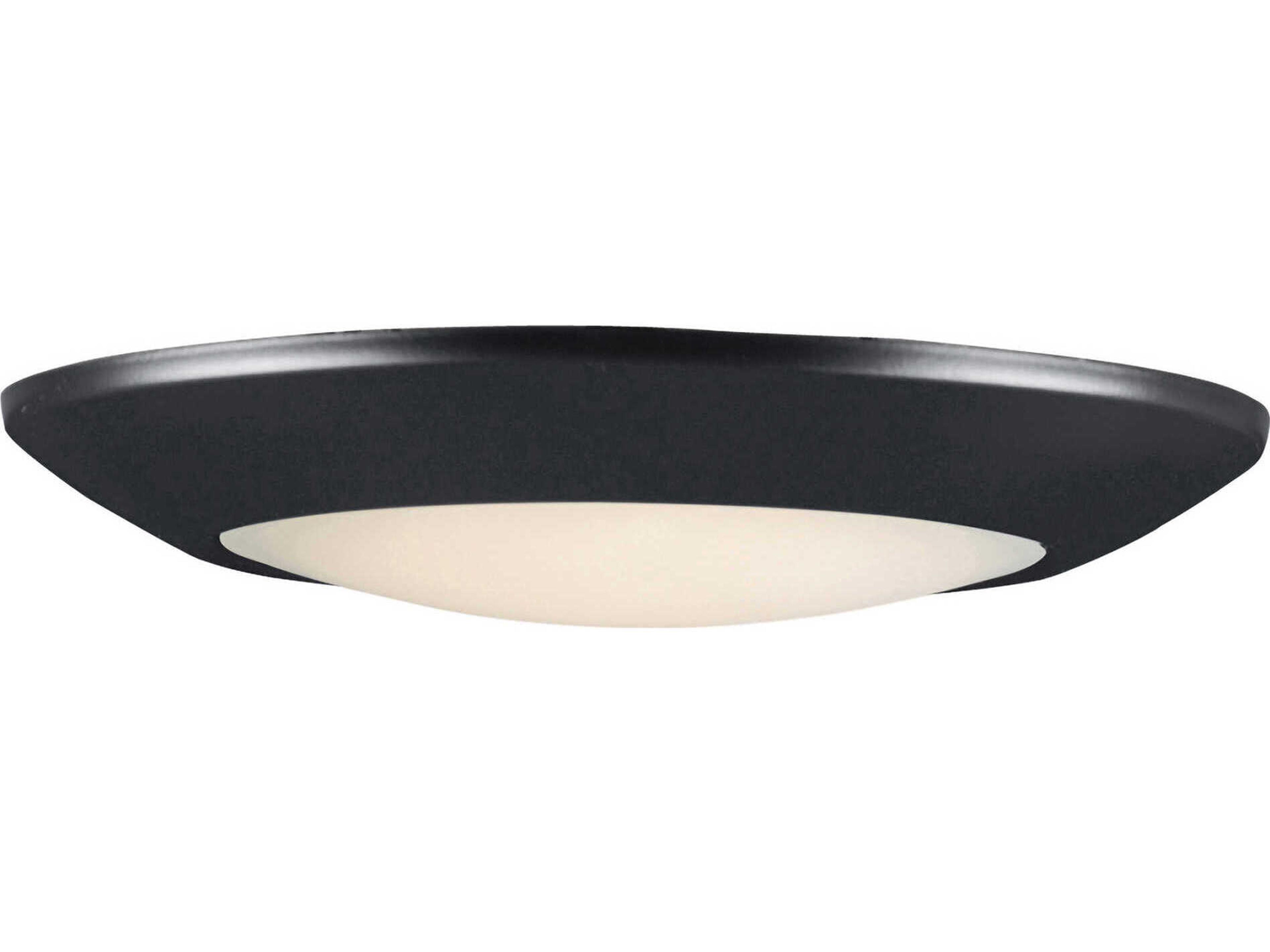 Maxim Lighting Diverse 1-Light Black Bowl Flush Mount