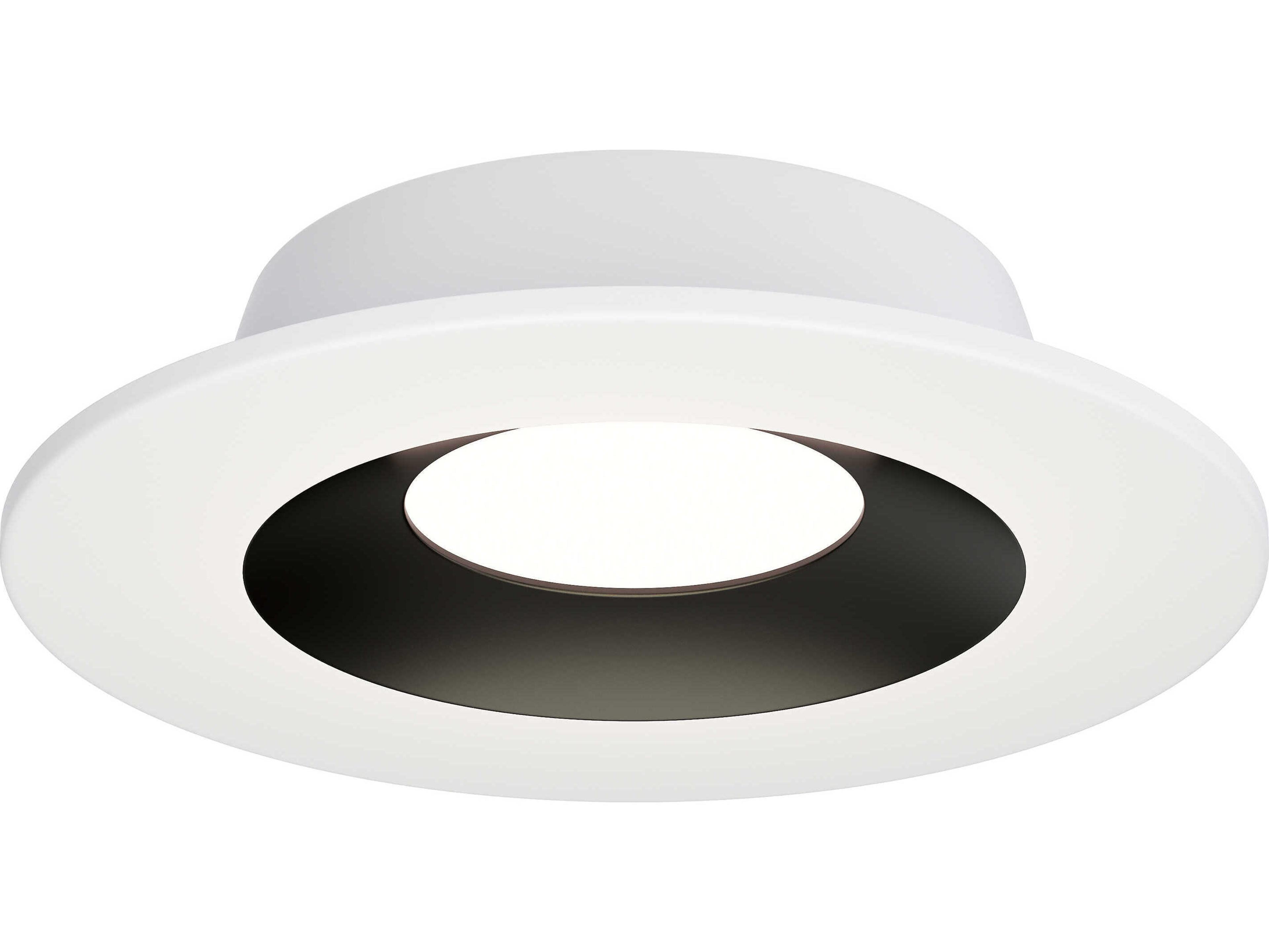 Maxim Lighting Crisp White Black 3000K Round Recessed Light