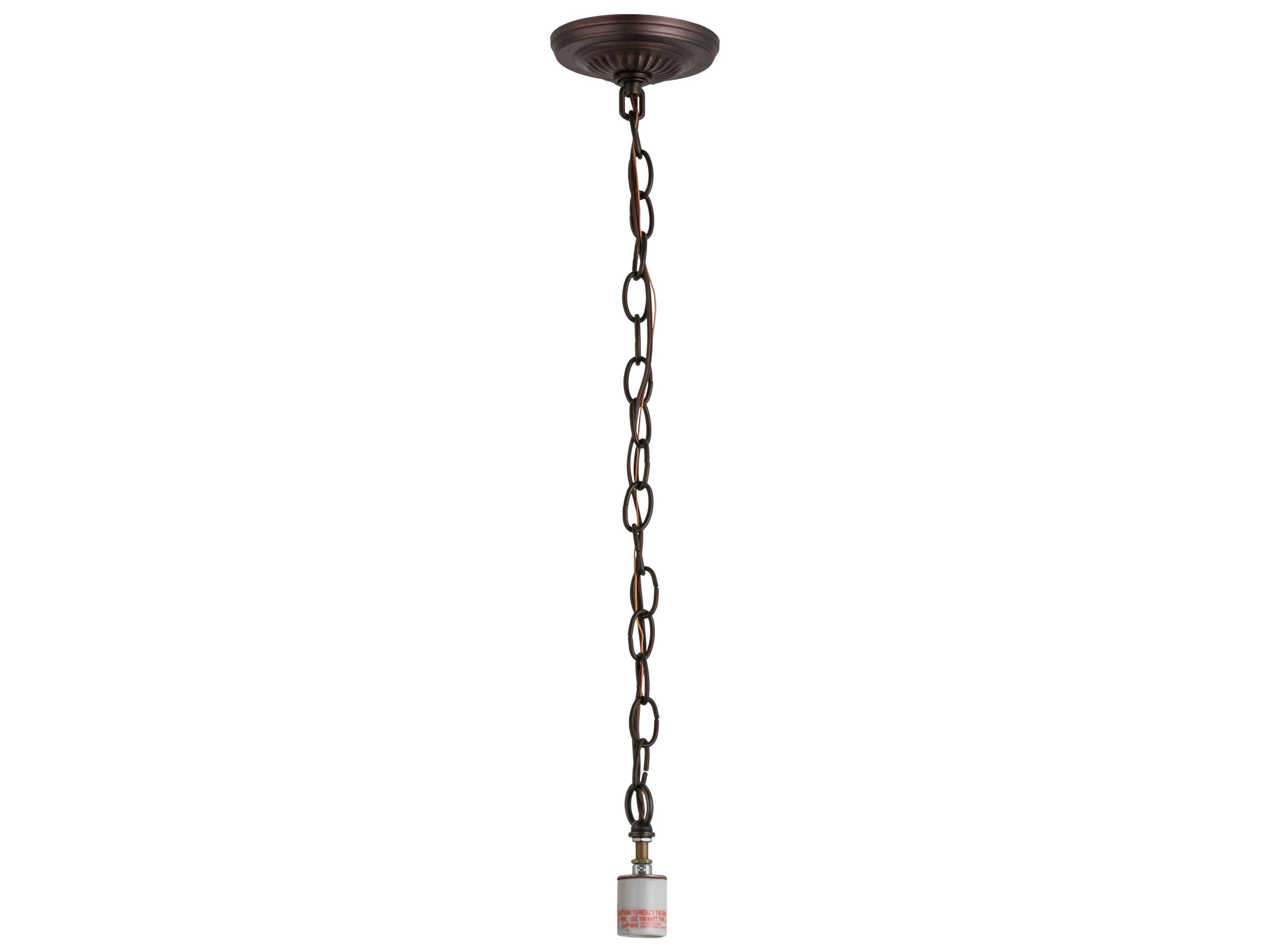 Meyda 1-Light Mahogany Bronze Pendant Hardware