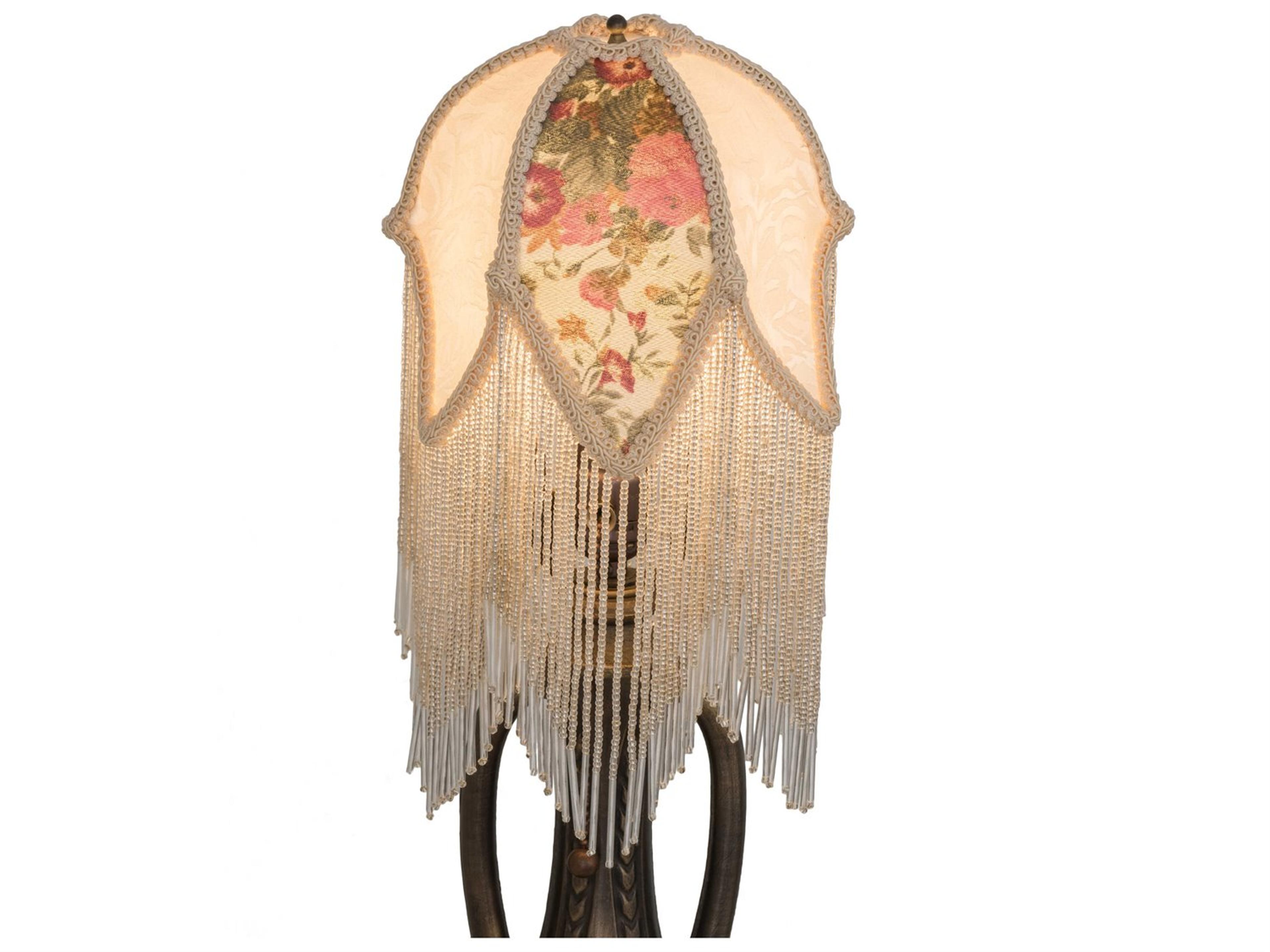 Meyda 7" Fabric & Fringe Tulip Shade