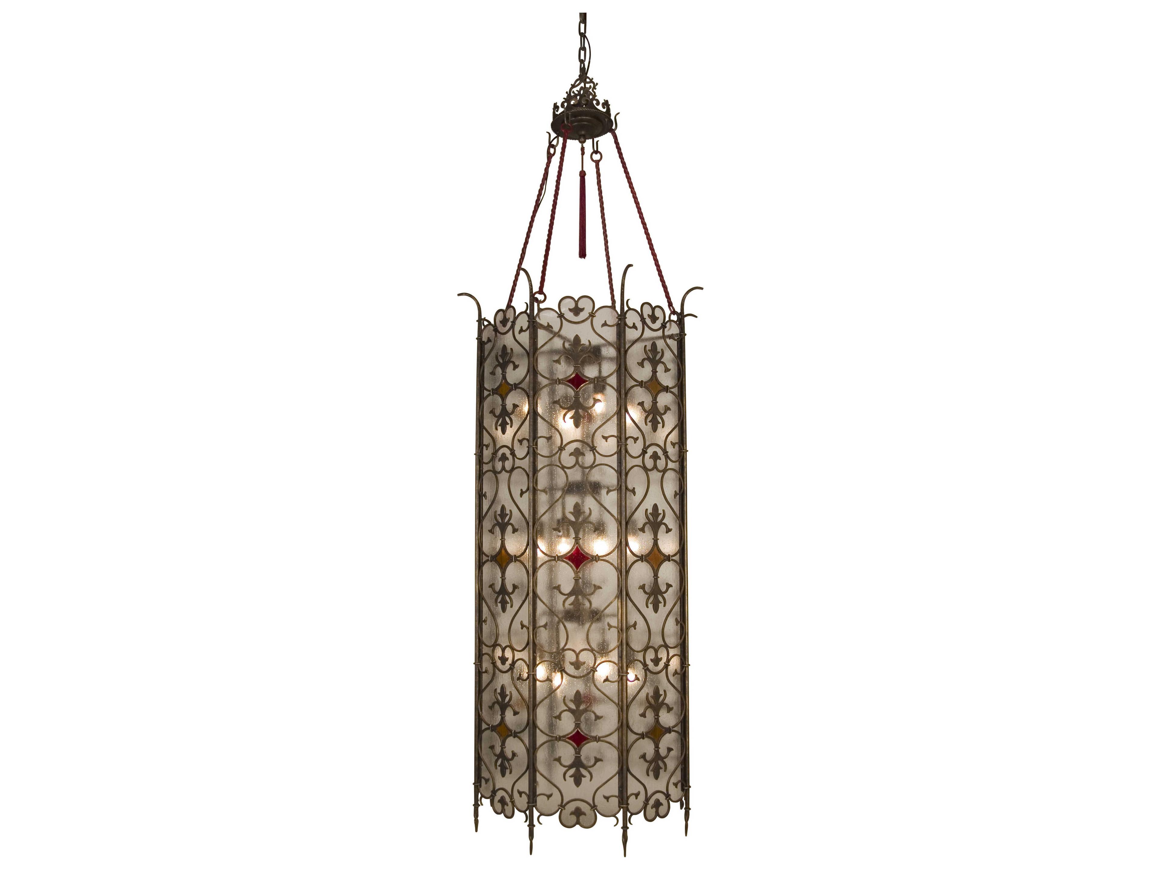 Meyda Saskia 12-Light Brown Glass Pendant