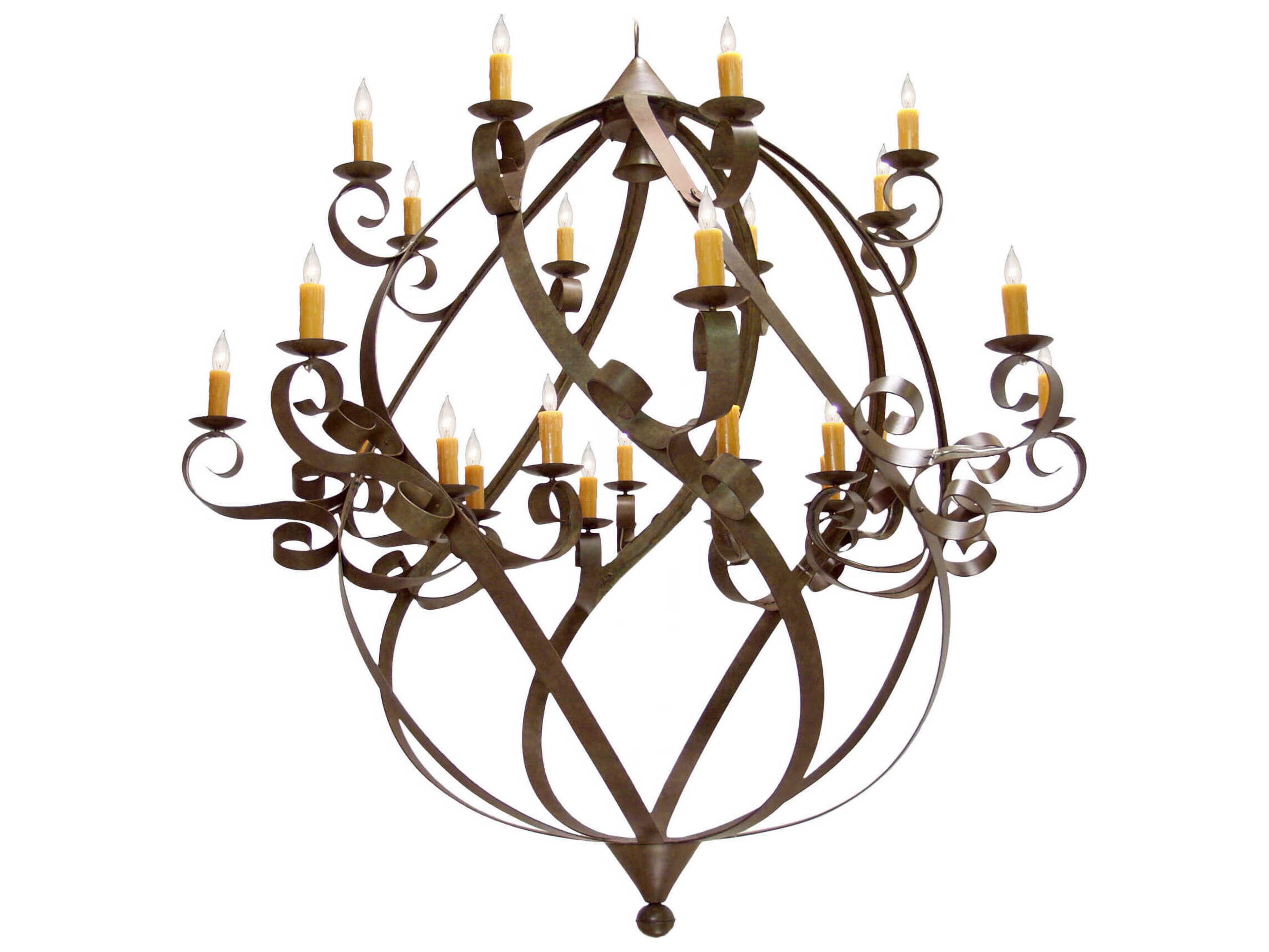 Meyda Caliope 25-Light Bronze Candelabra Chandelier