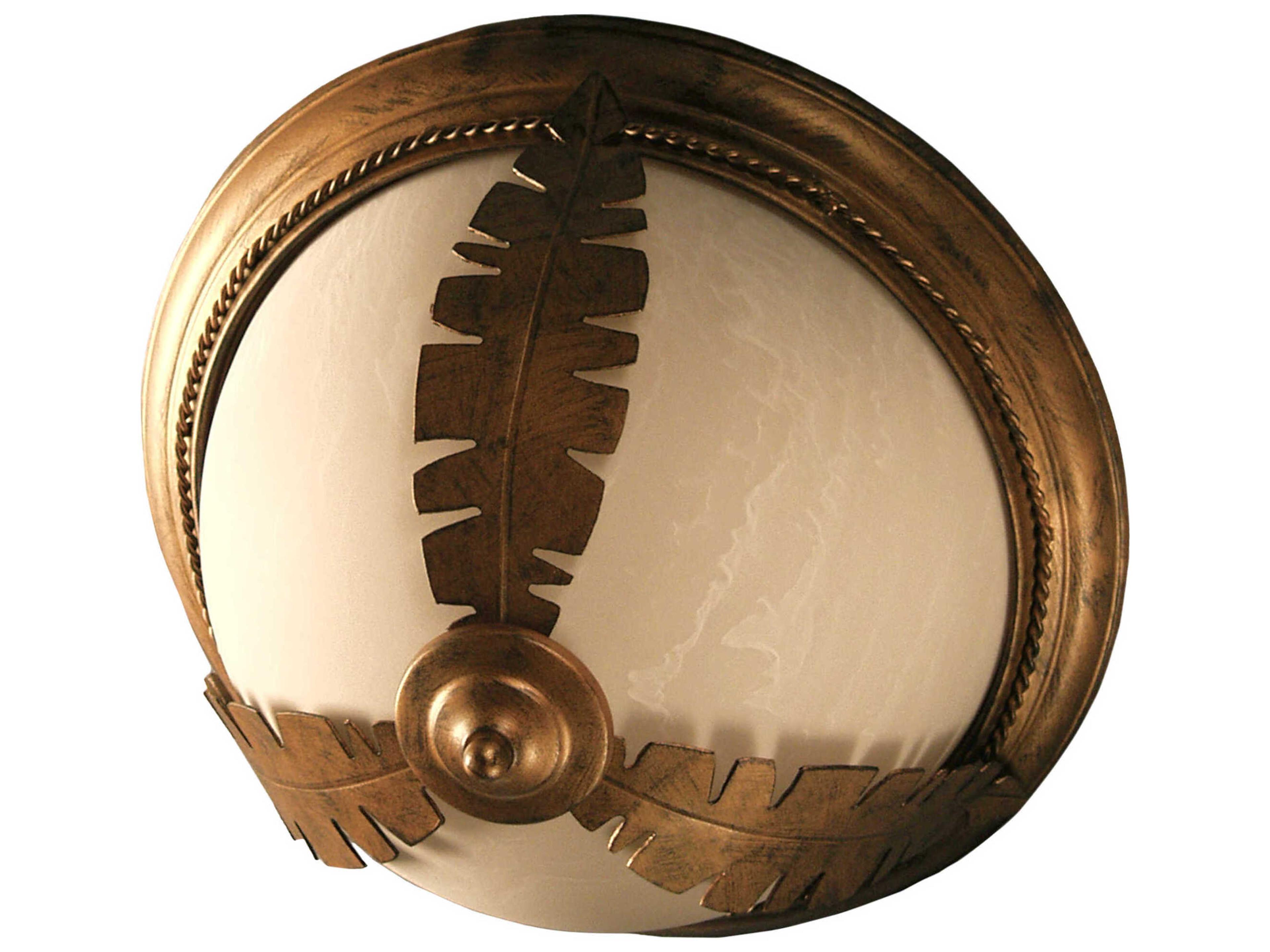 Meyda Tiki Brown Bowl Flush Mount