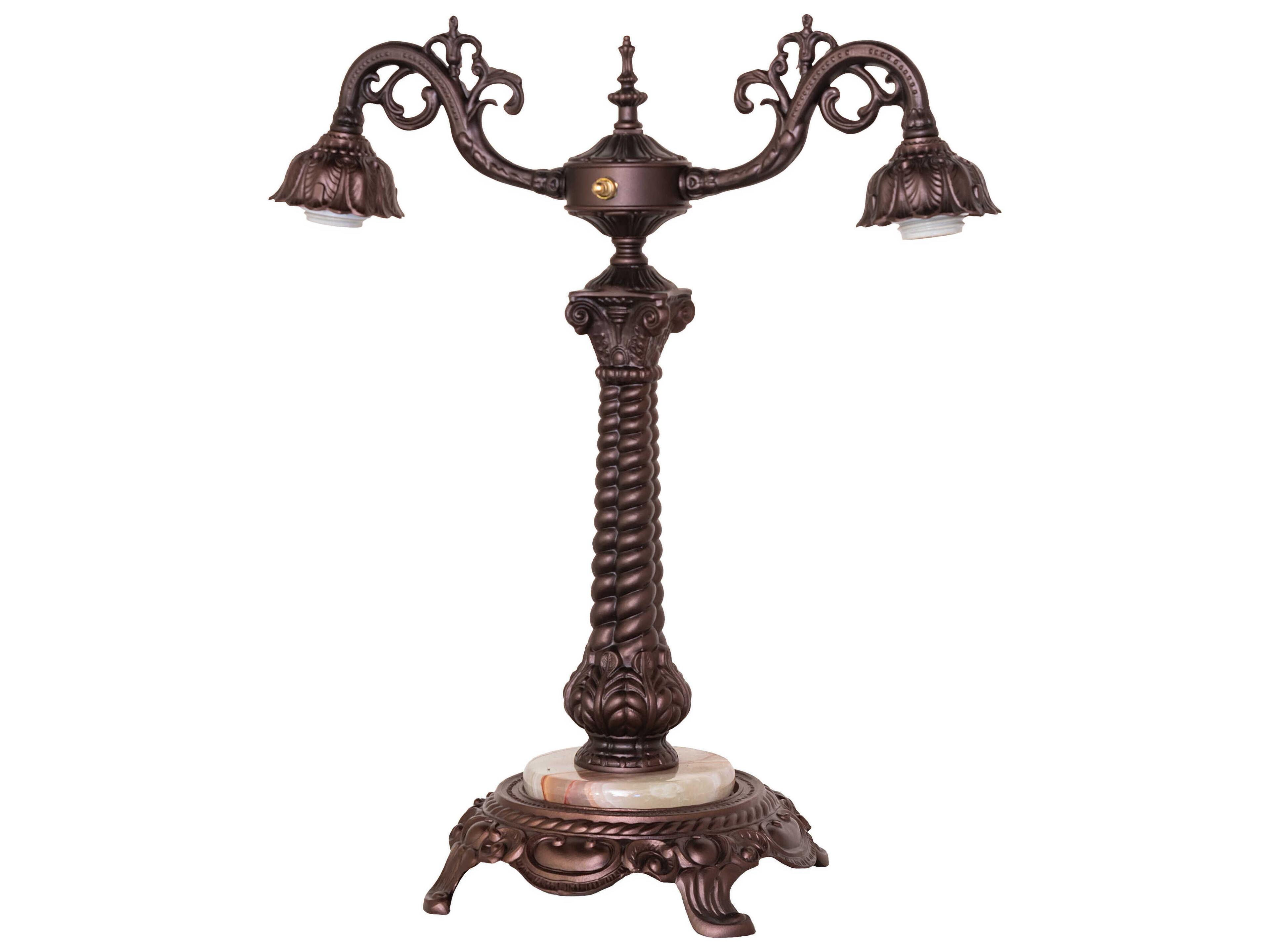 Meyda Rope Mahogany Bronze Table Lamp Base