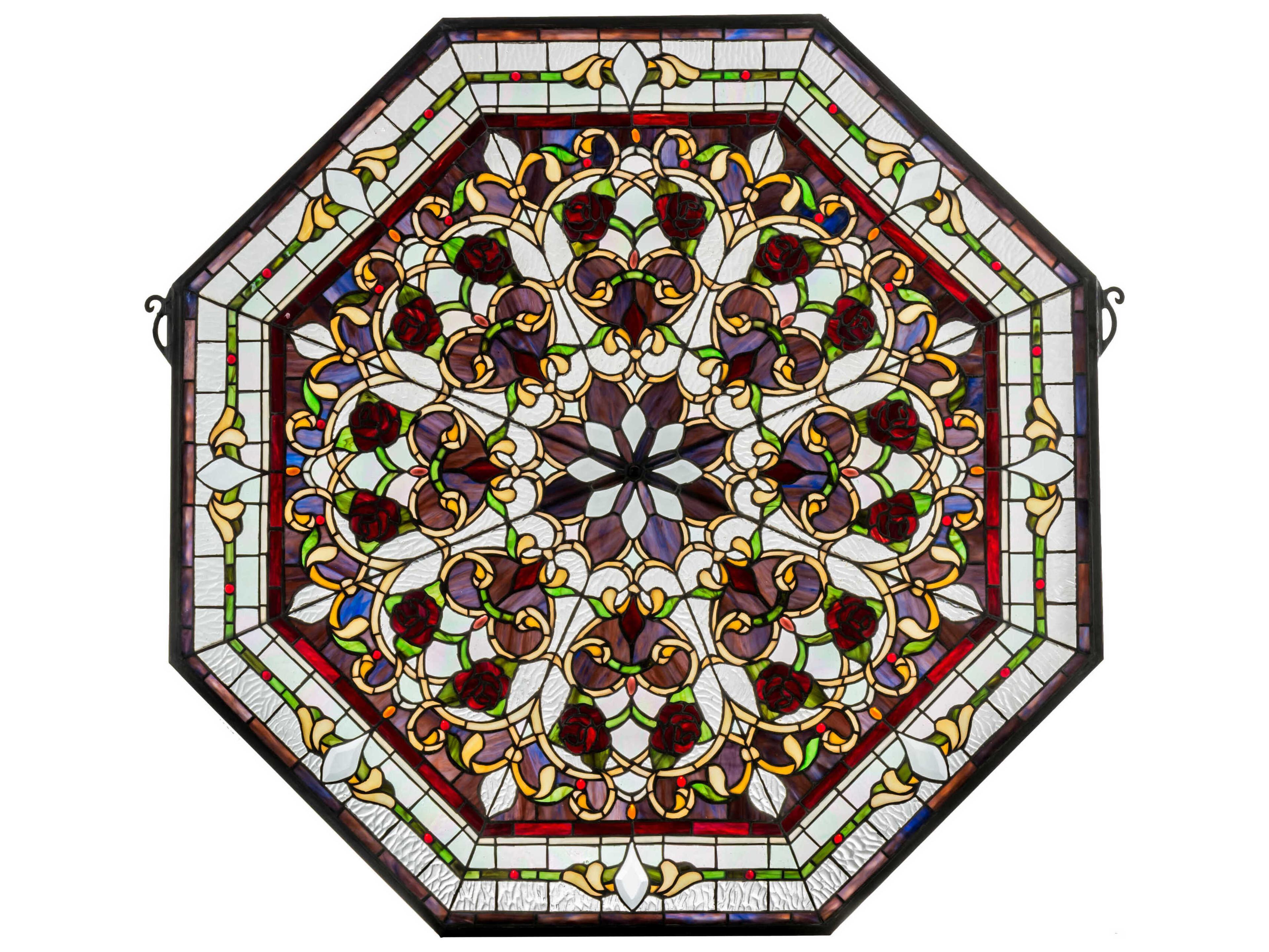 Meyda Floral LED Backlit Stained Glass Window