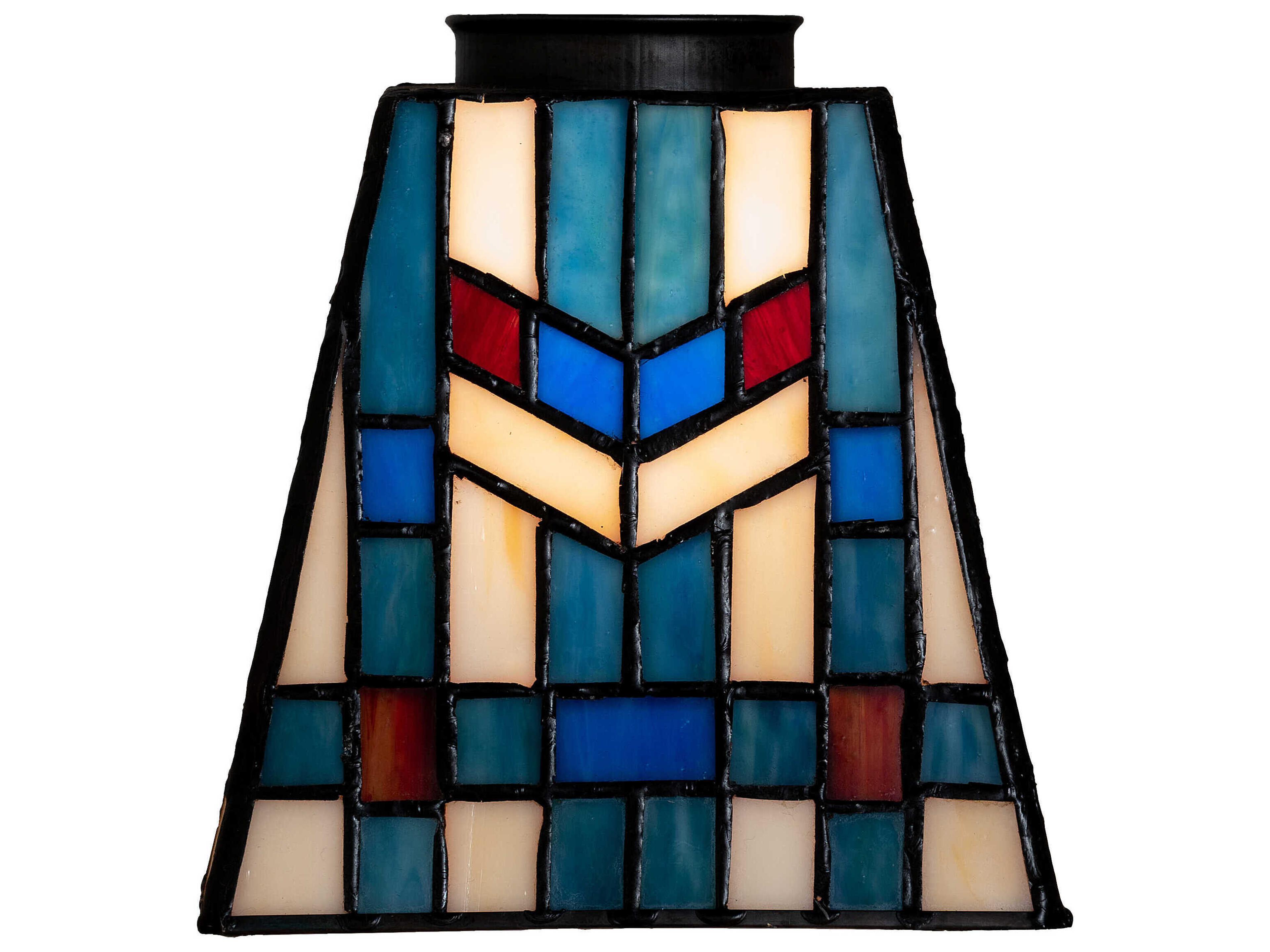 Meyda Ruby / Blue / White 5" Prairie Wheat Shade