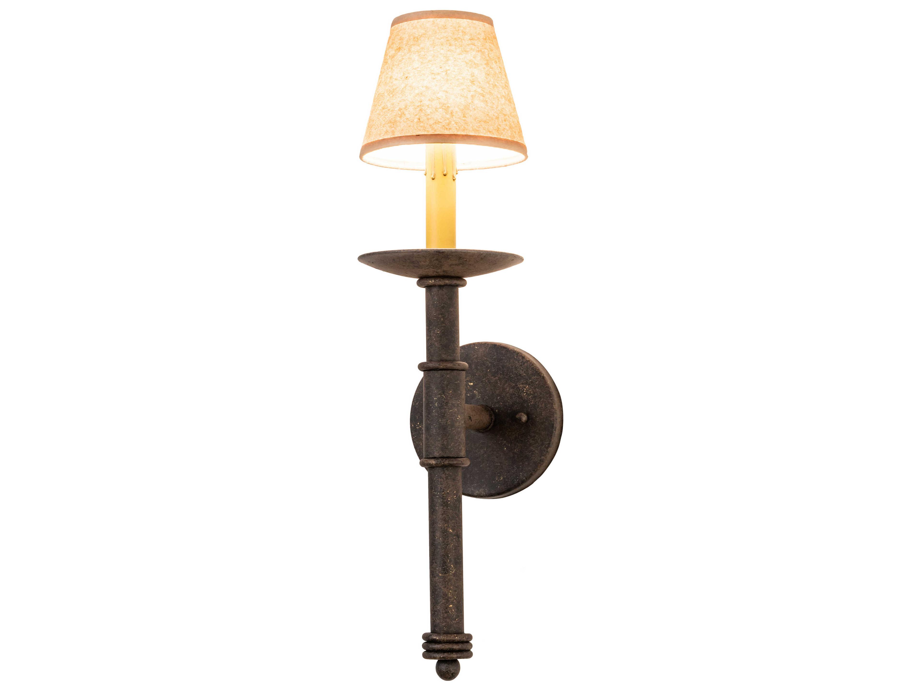 Meyda Amada 1-Light Chocolate Beige Grey Black Brown Wall Sconce