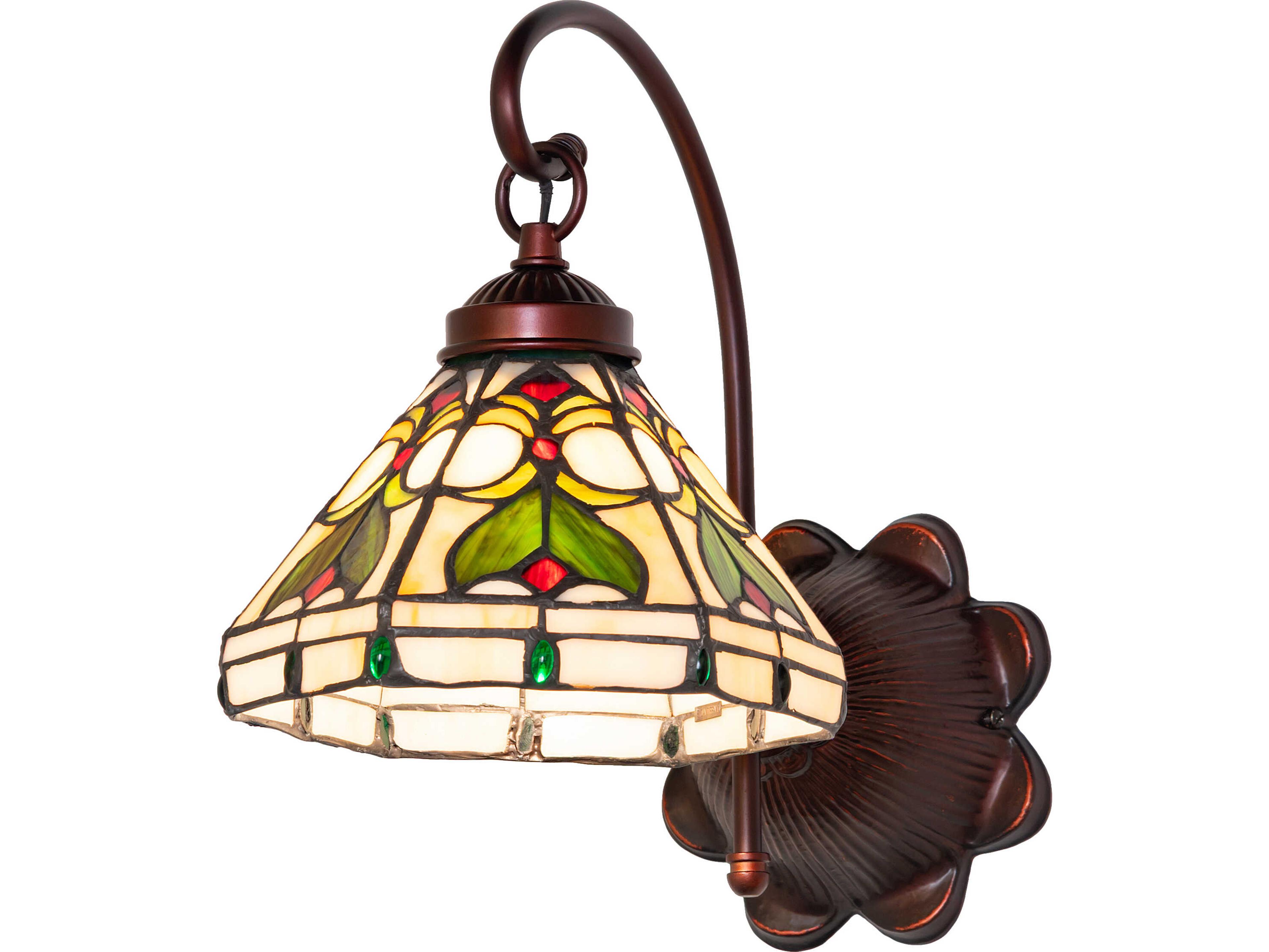 Meyda Middleton 1-Light Bronze Traditional Wall Sconce