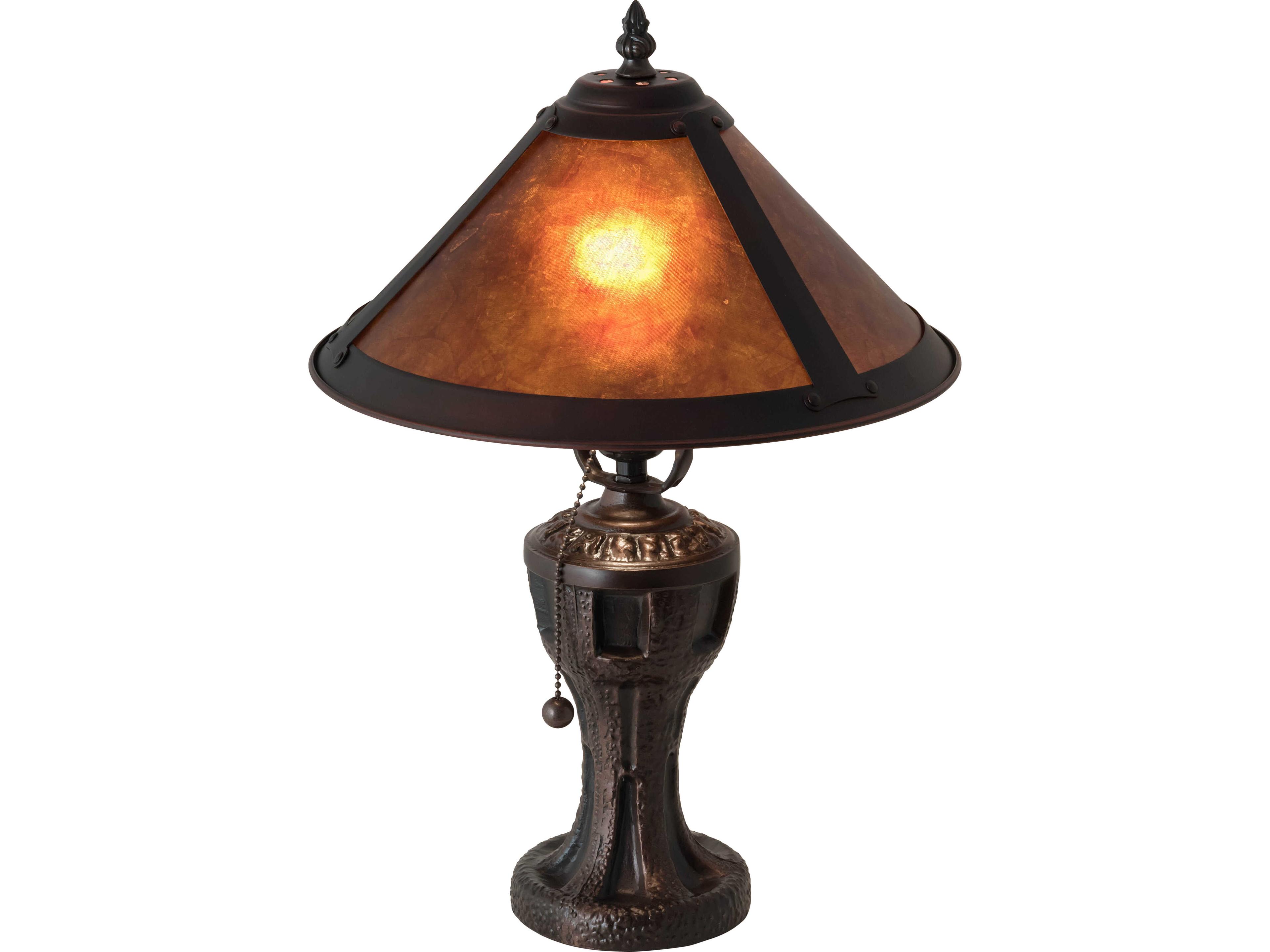 Meyda Sutter Bronze Traditional Table Lamp