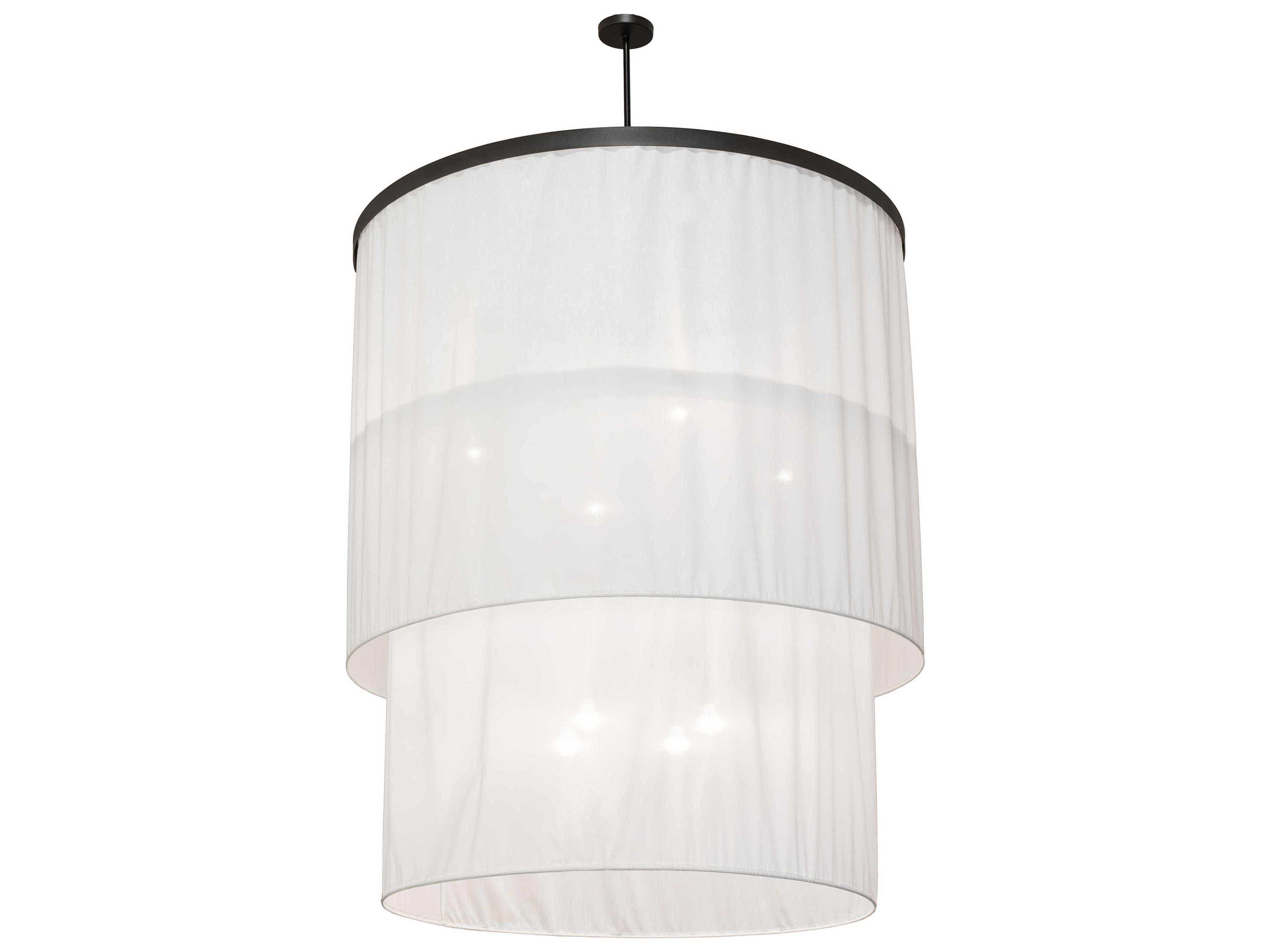 Meyda Cilindro 8-Light Steel LED Drum Pendant