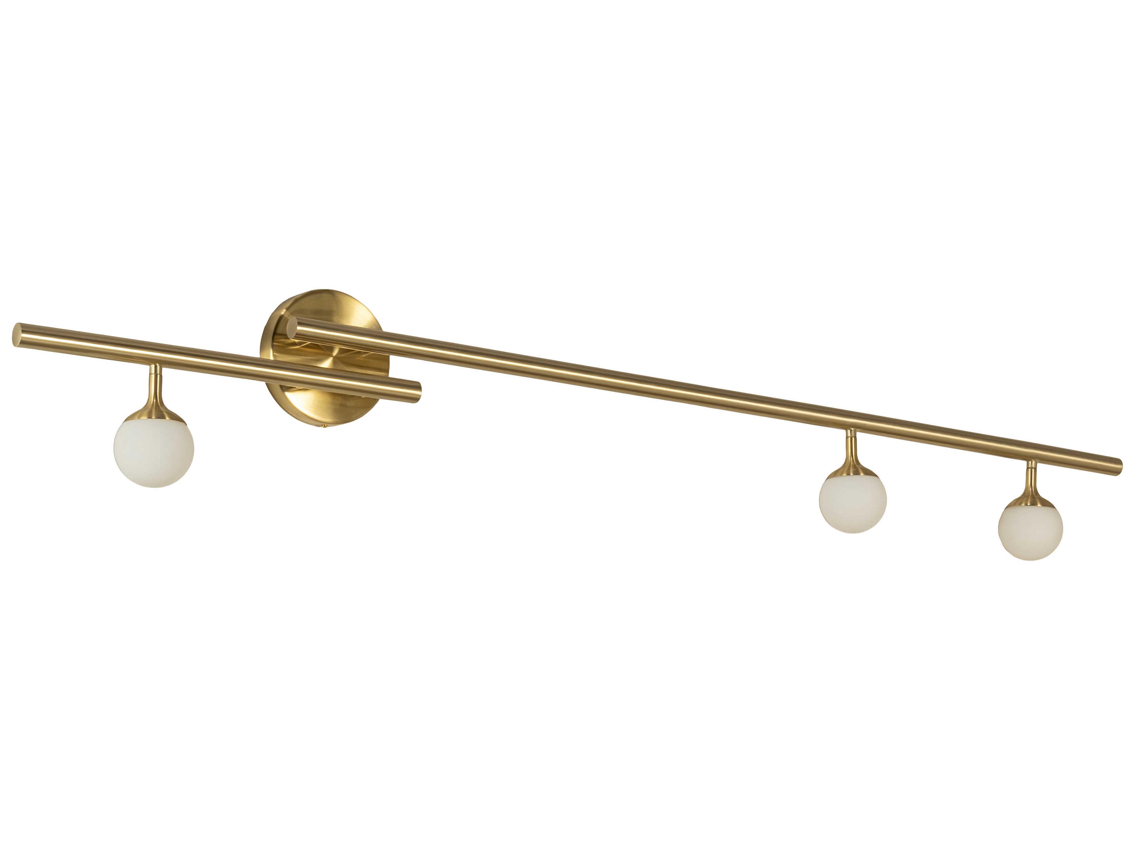 Meyda Bola 3-Light Gold Glass LED Wall Sconce