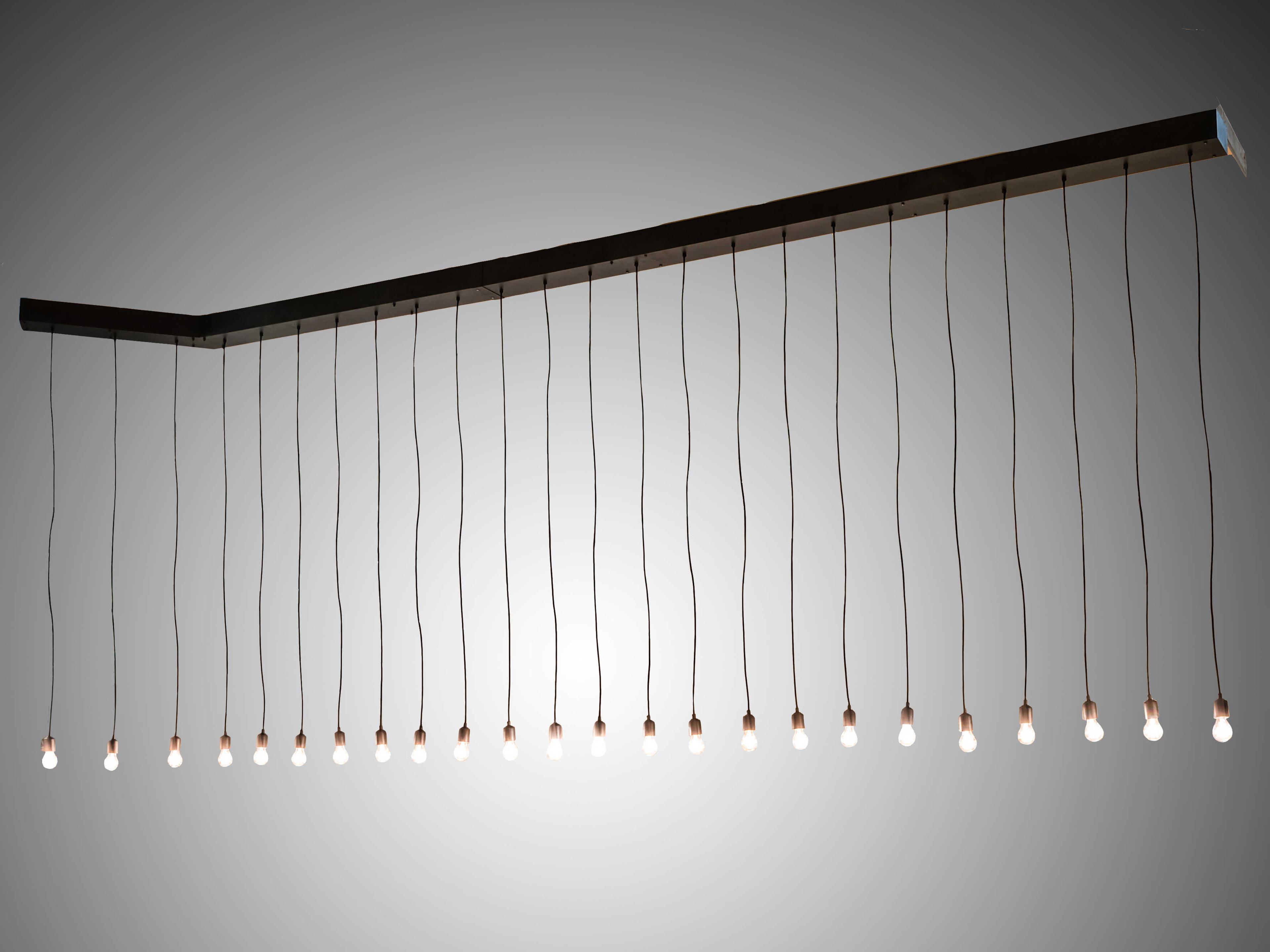 Meyda Alva 24-Light Steel LED Linear Island Pendant