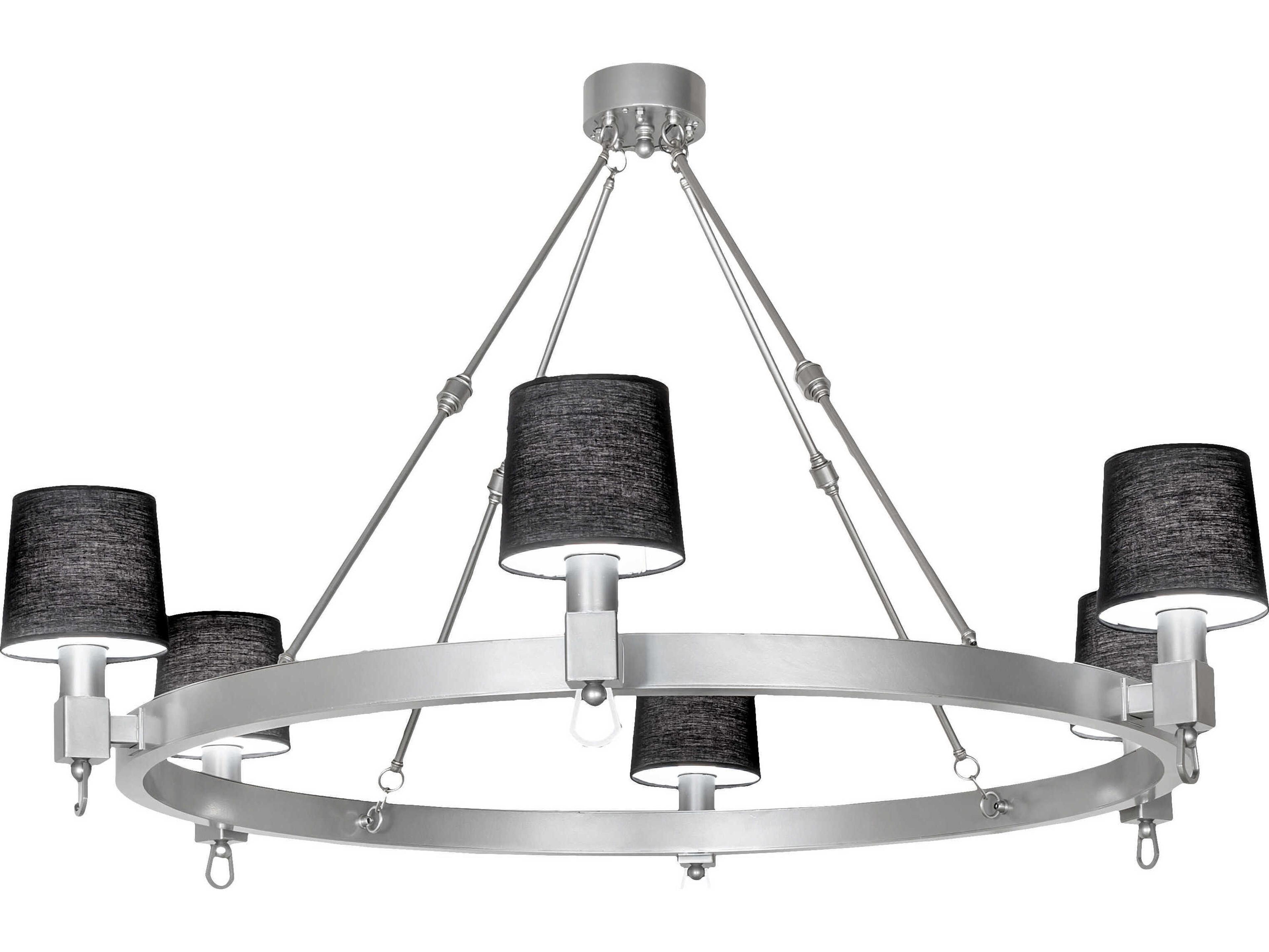 Meyda Nickel LED Drum Empire Chandelier