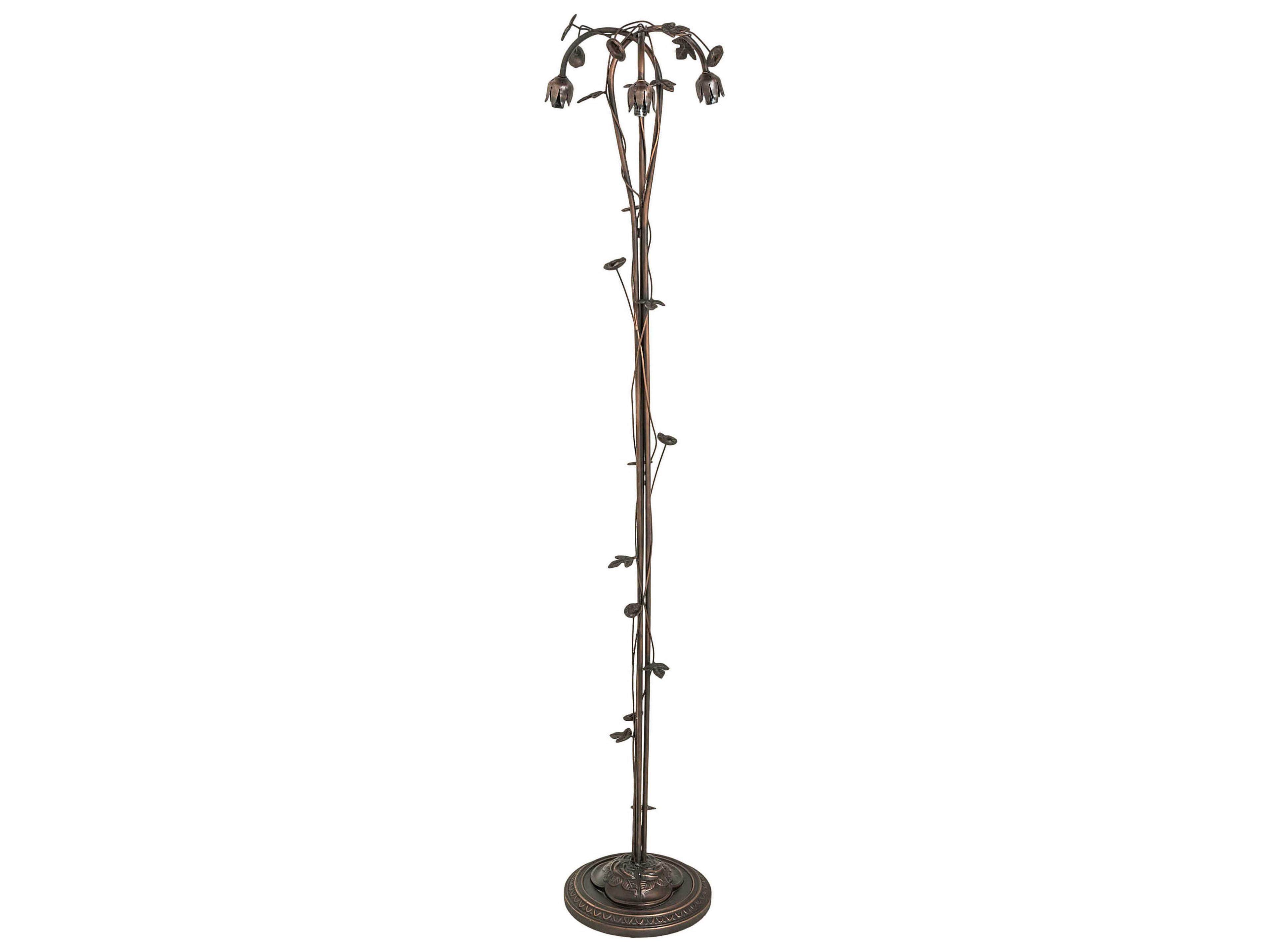 Meyda Pond Lily 3 - Light Floor Lamp Base