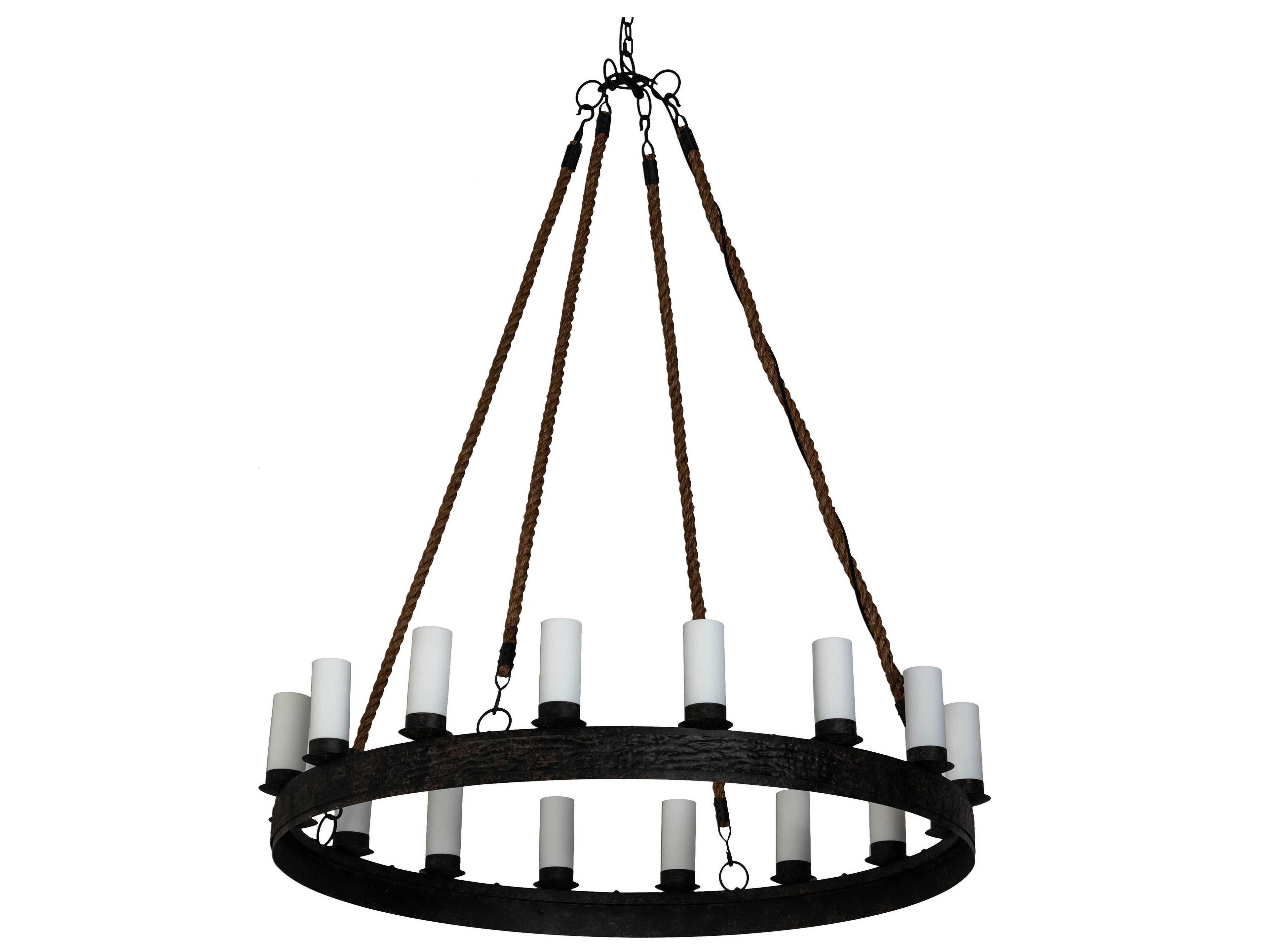 Meyda Costello 16-Light6-Light Brown Cylinder Chandelier