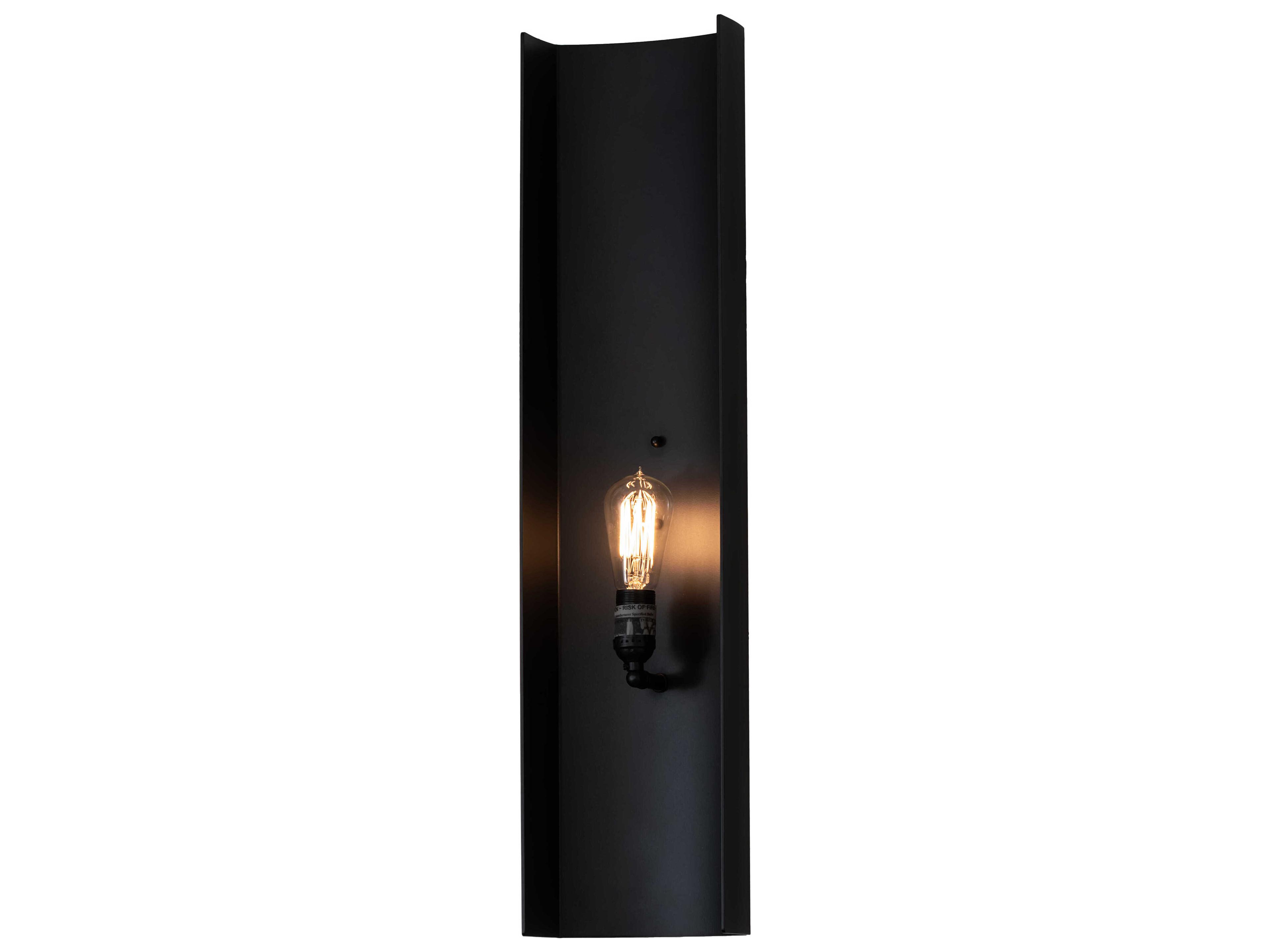 Meyda Alva 1-Light Black LED Wall Sconce