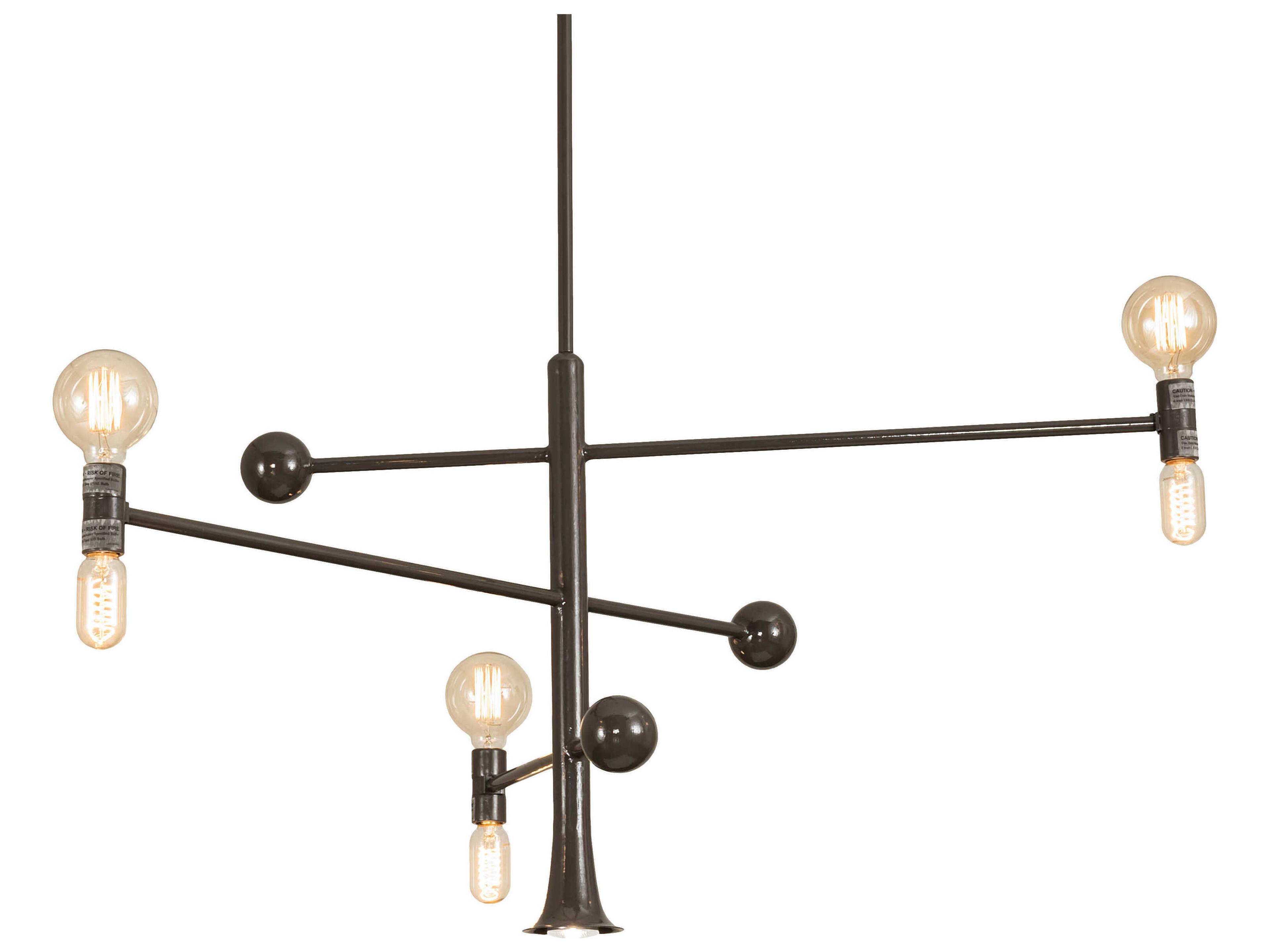 Meyda Alva 3 1-Light Black LED Chandelier