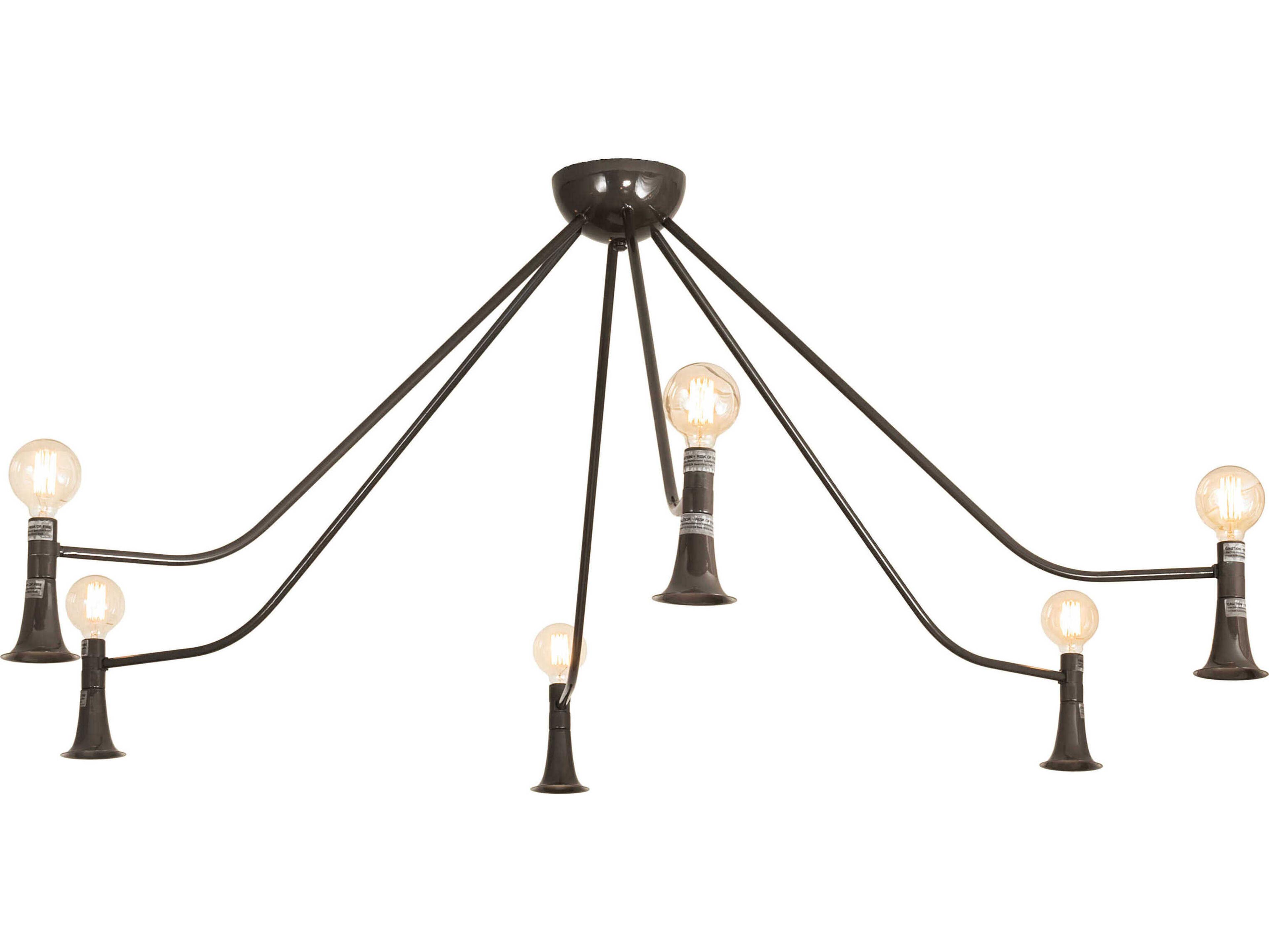 Meyda Alva 6 6-Light Steel LED Chandelier