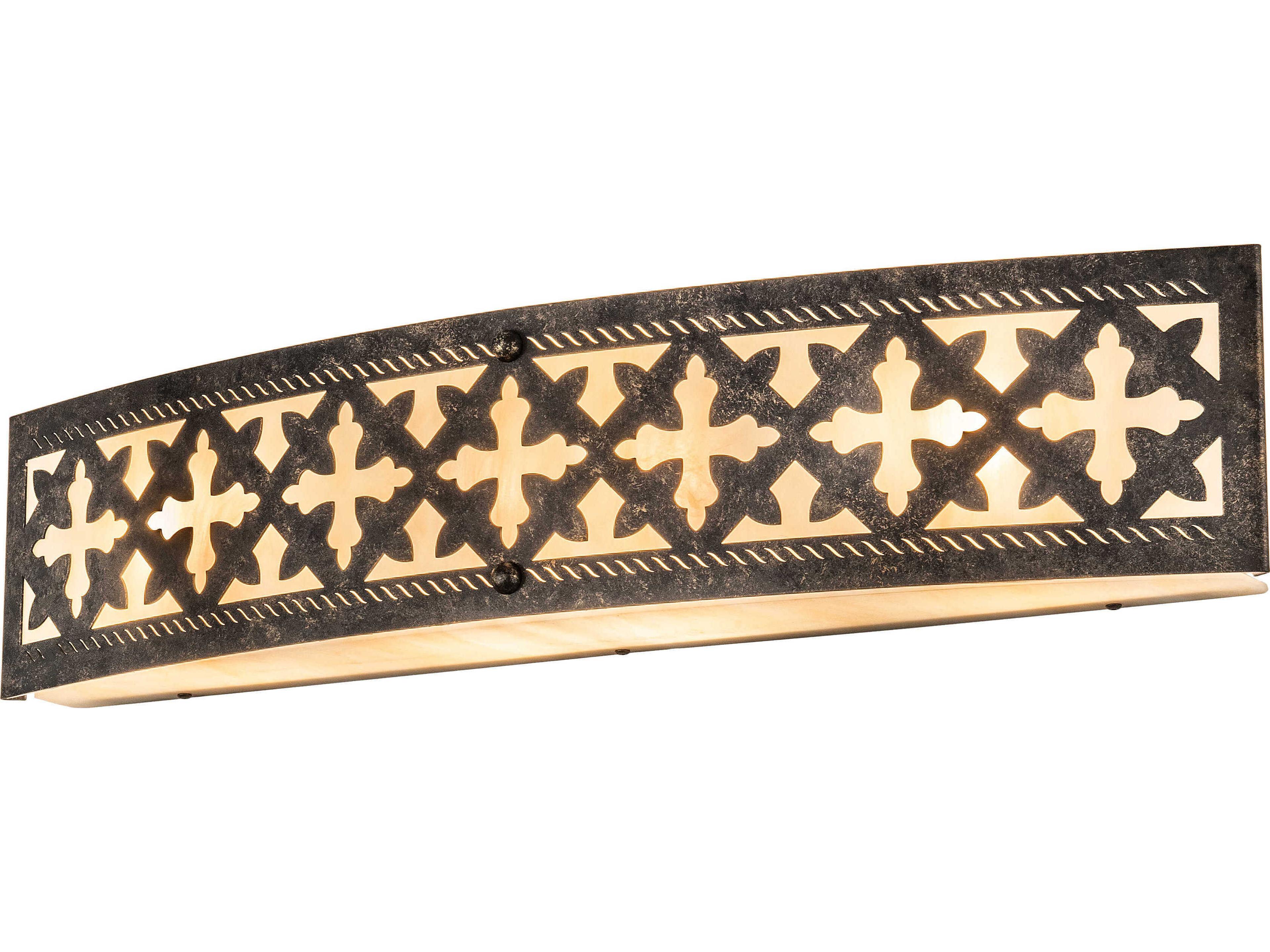 Meyda Cardiff 4-Light Bronze Vanity Light