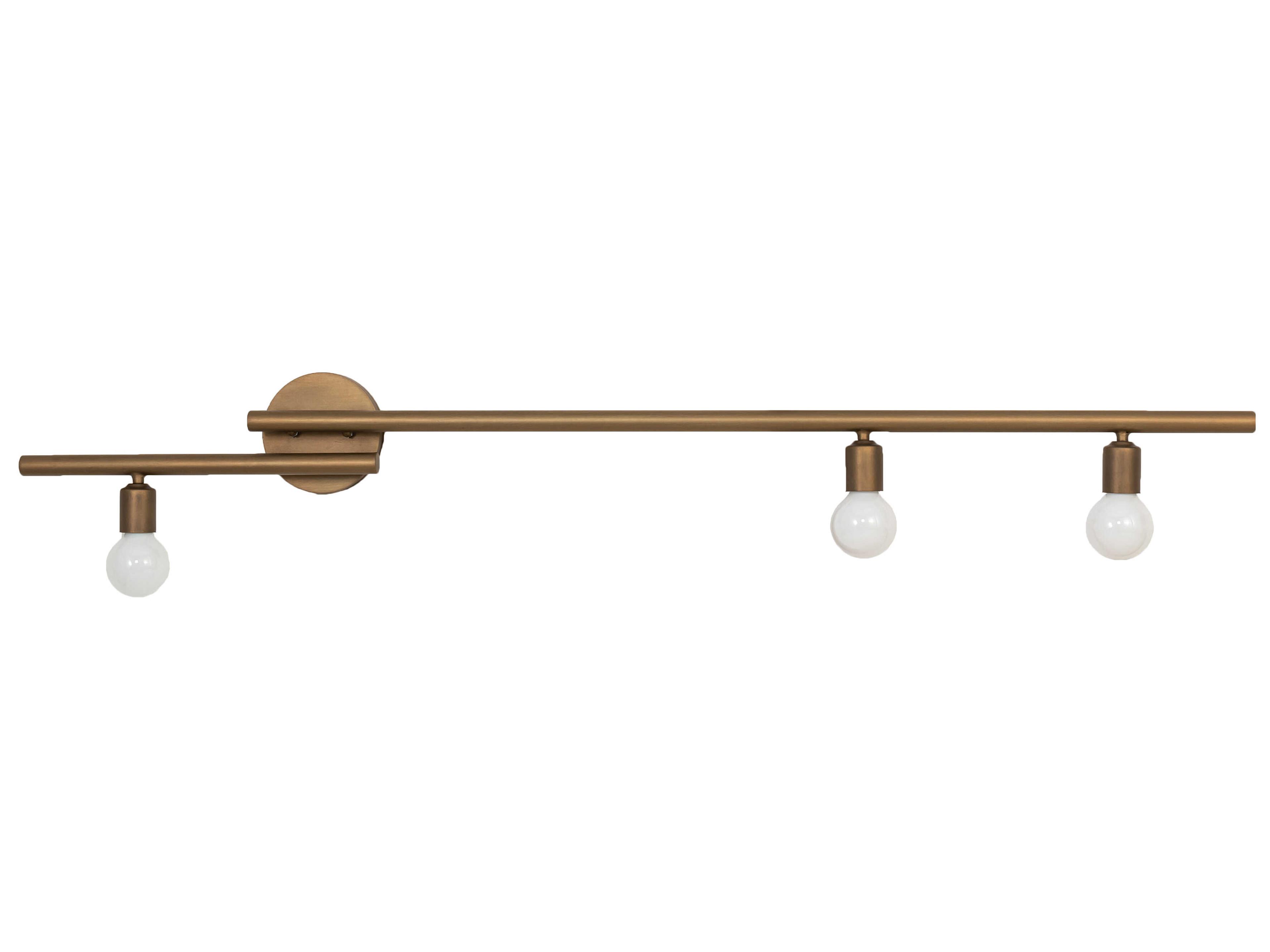 Meyda Alva 3-Light Brass Tint Wall Sconce