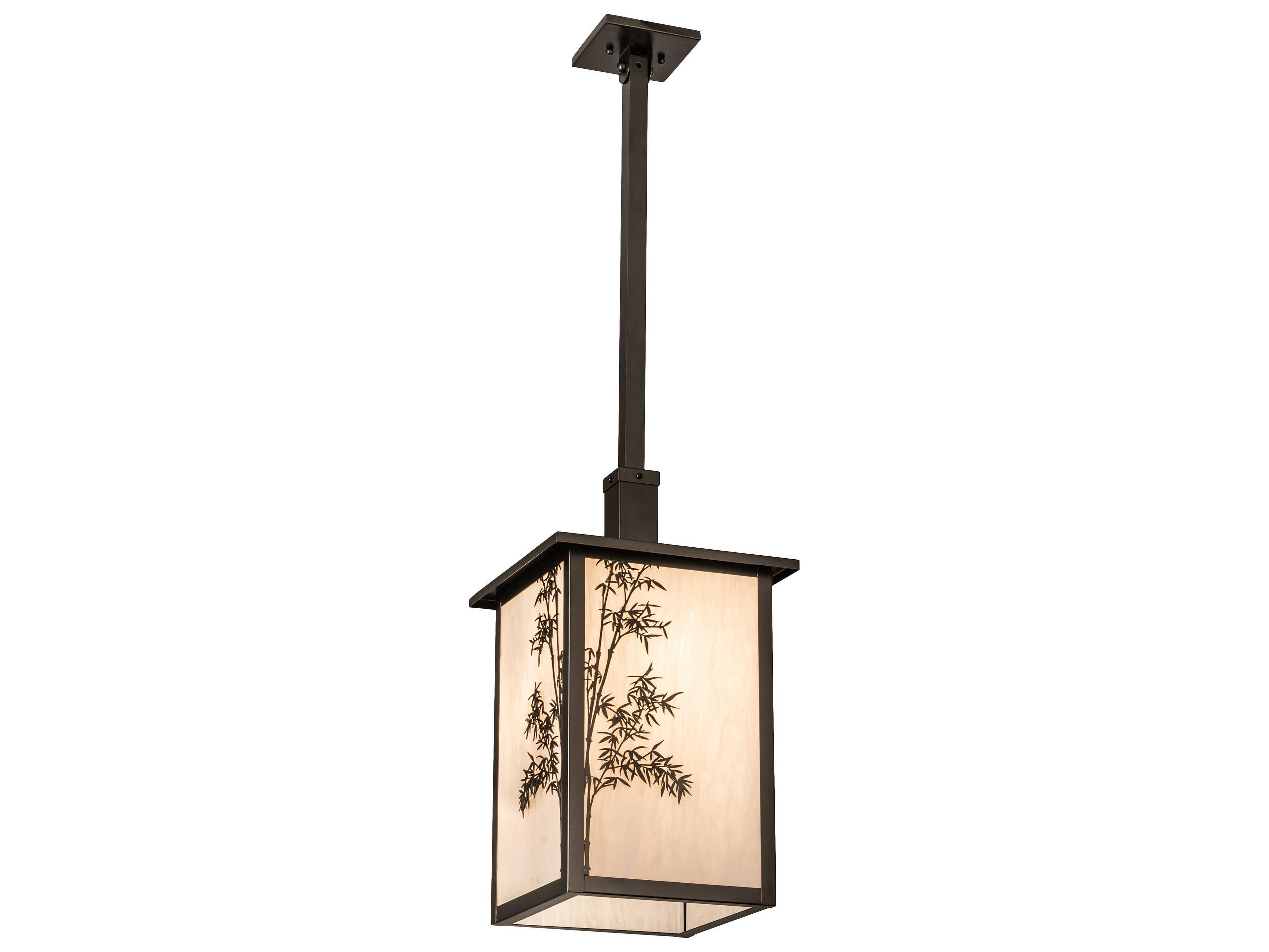 Meyda Hyde Park 1-Light Brass Pendant