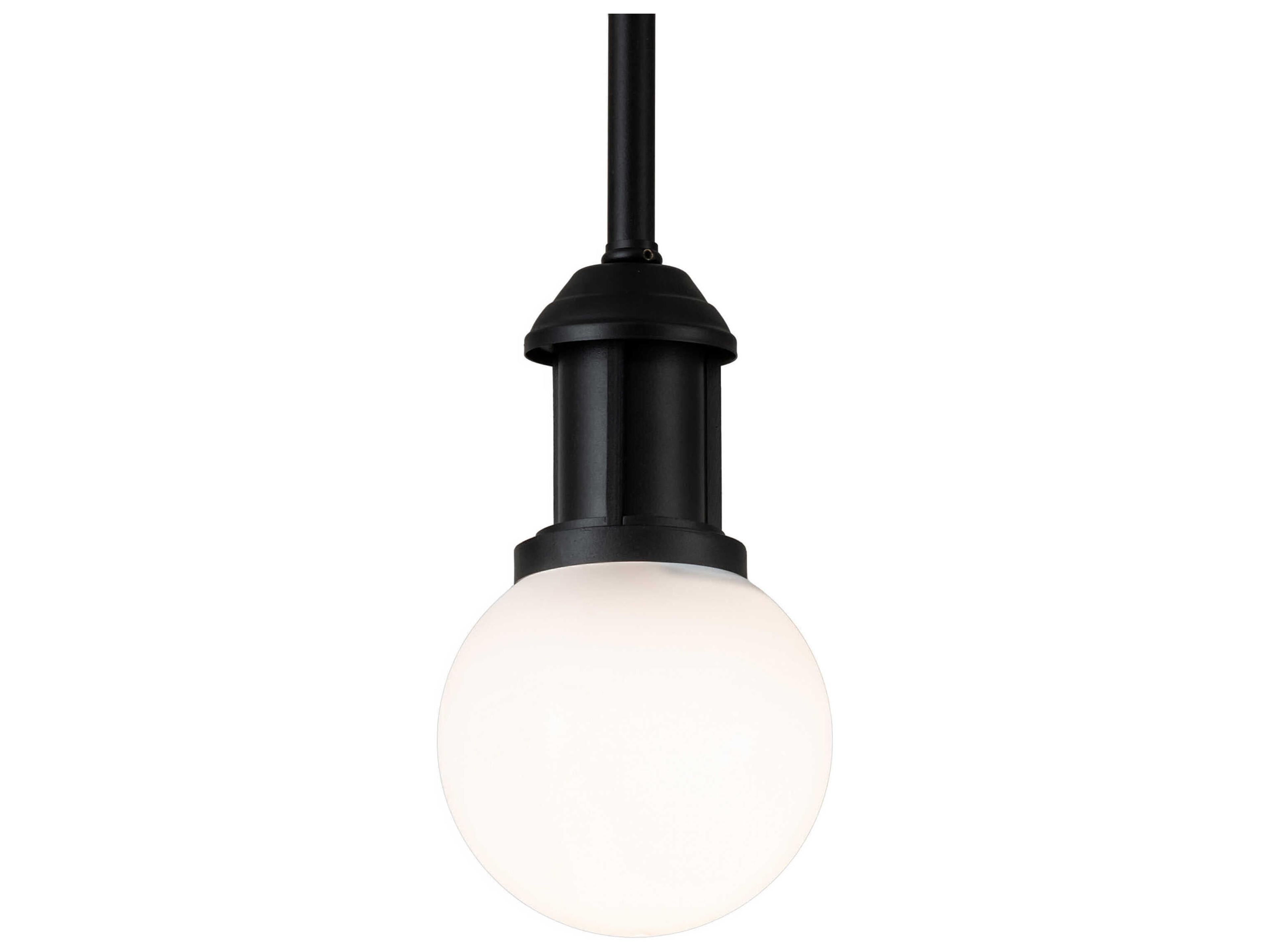 Meyda Bola 1-Light Black Glass Globe Mini Pendant