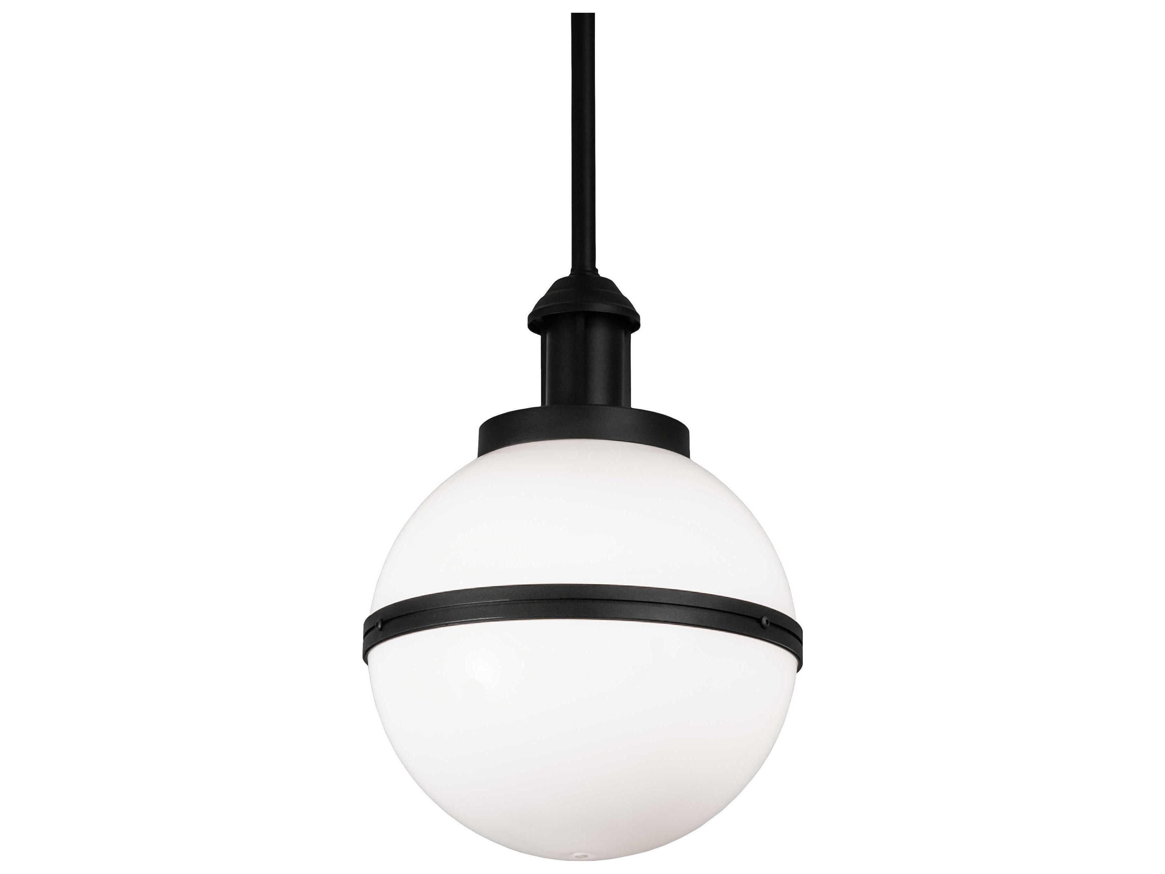 Meyda Bola 1-Light Black Glass Globe Mini Pendant